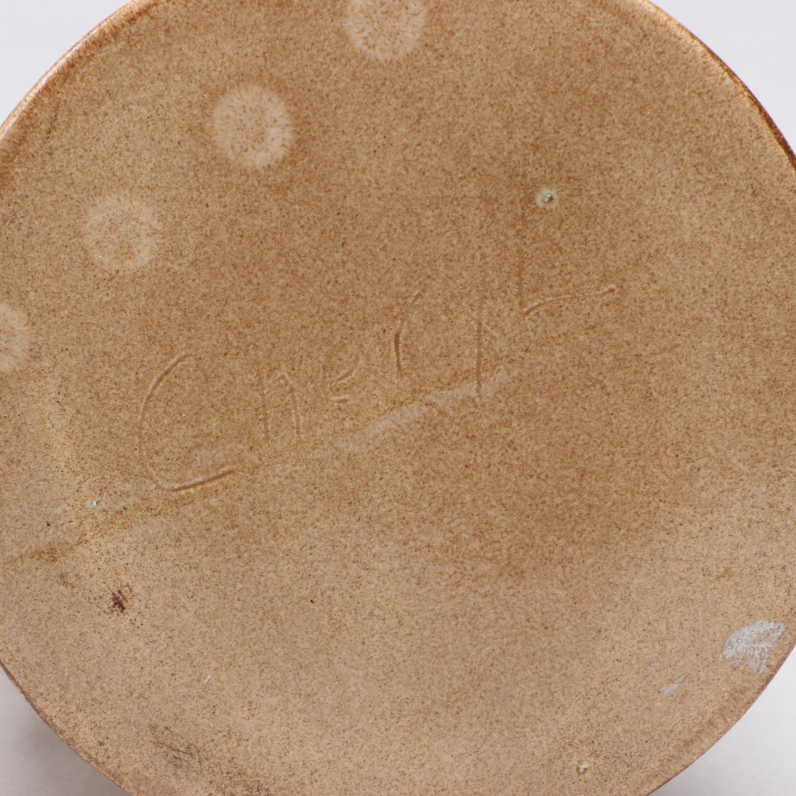 German Traditional Earthenware Stein with Hunter and Stag Theme