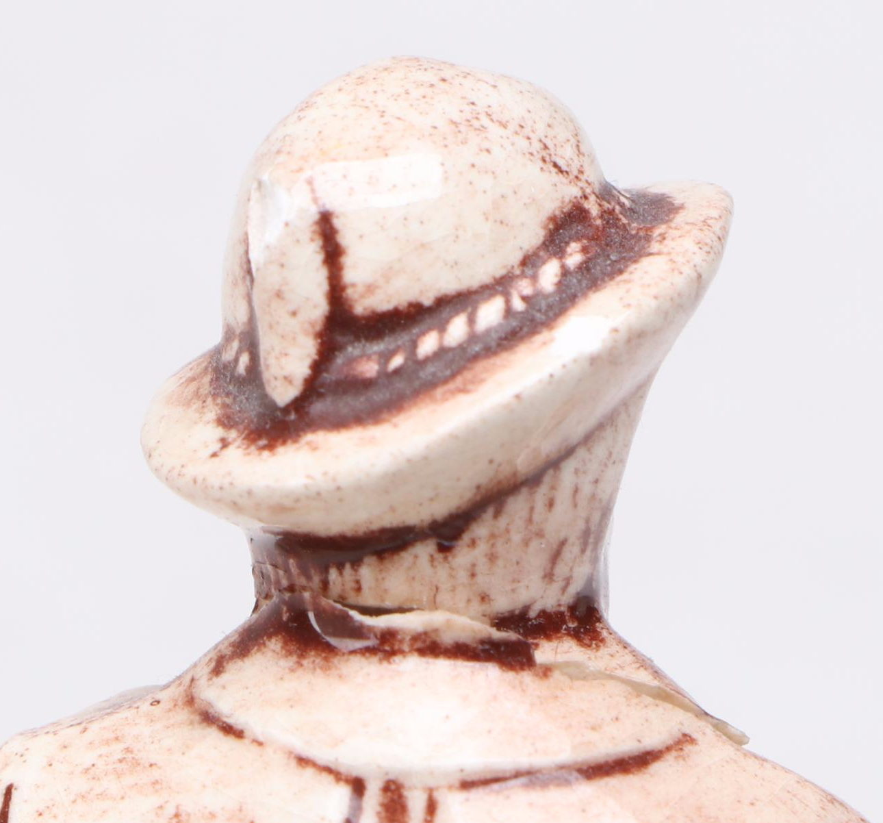 German Traditional Earthenware Stein with Hunter and Stag Theme