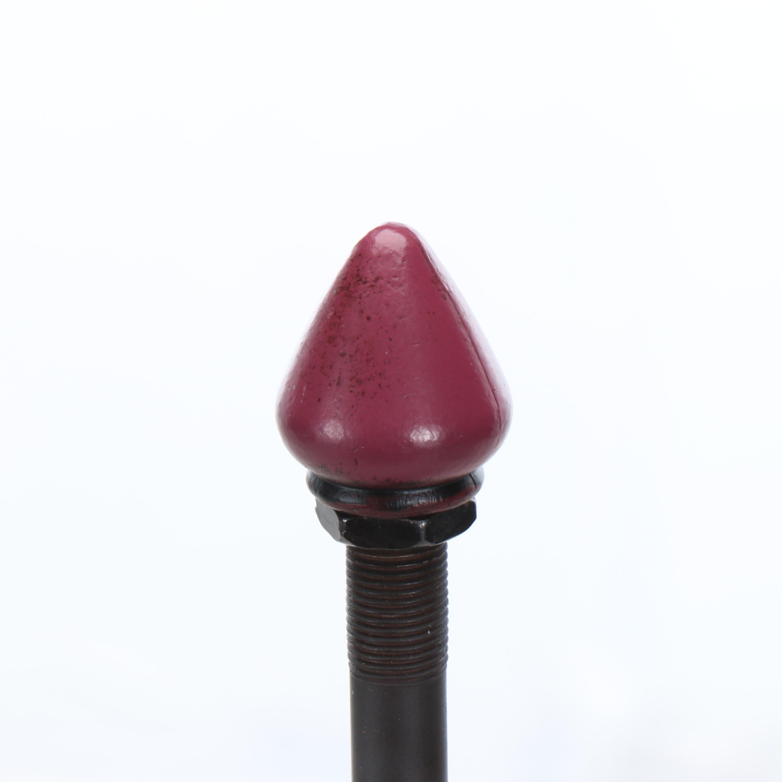 Victorian Style Slag Glass and Jeweled Table Lamp with Matching Shade, 21st C