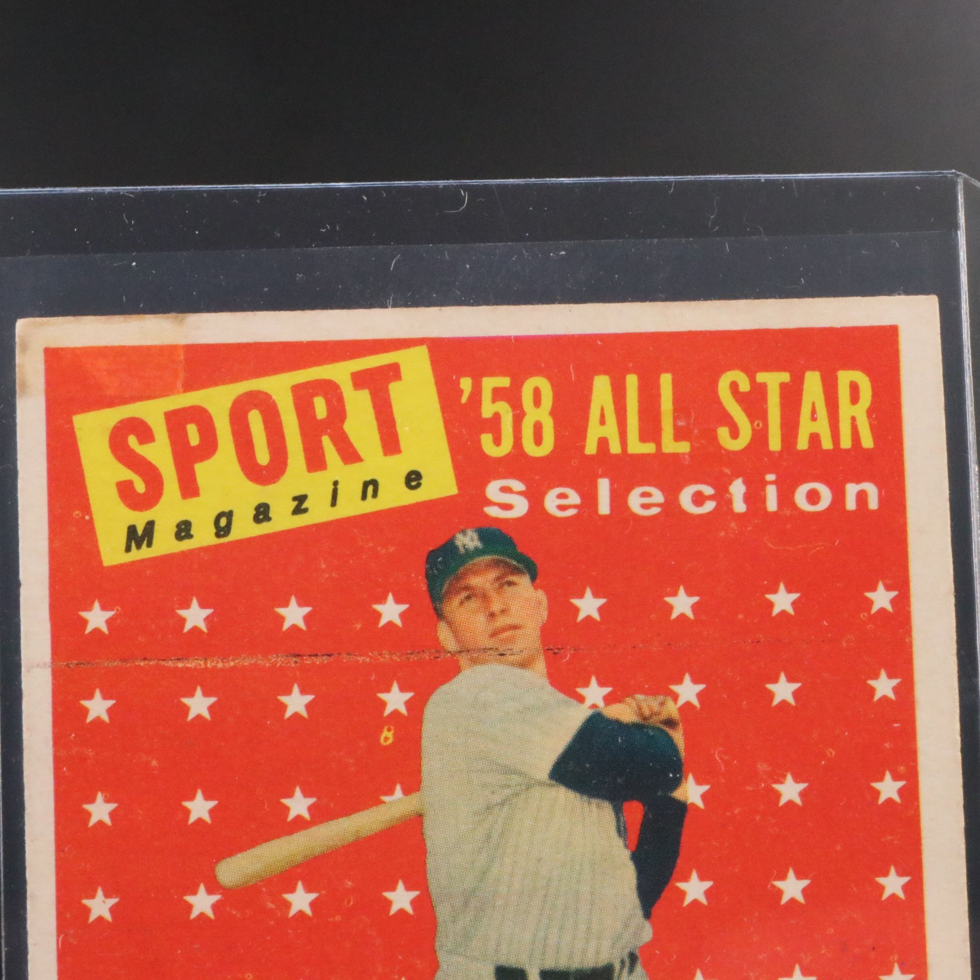 1958 Topps Mickey Mantle New York Yankees All-Star Baseball Card