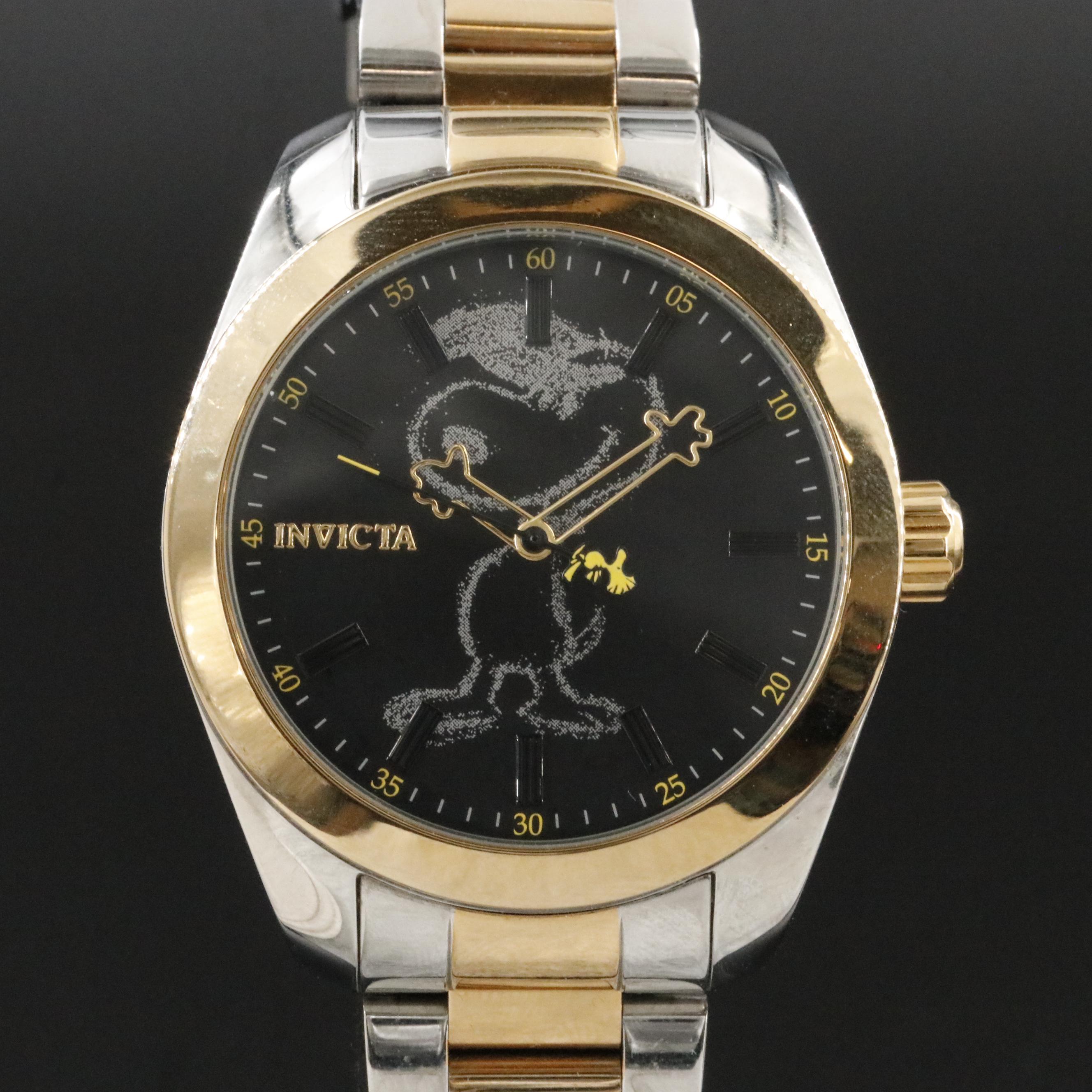 Invicta Character Collection Snoopy Two-Tone Stainless Steel Watch # 24937