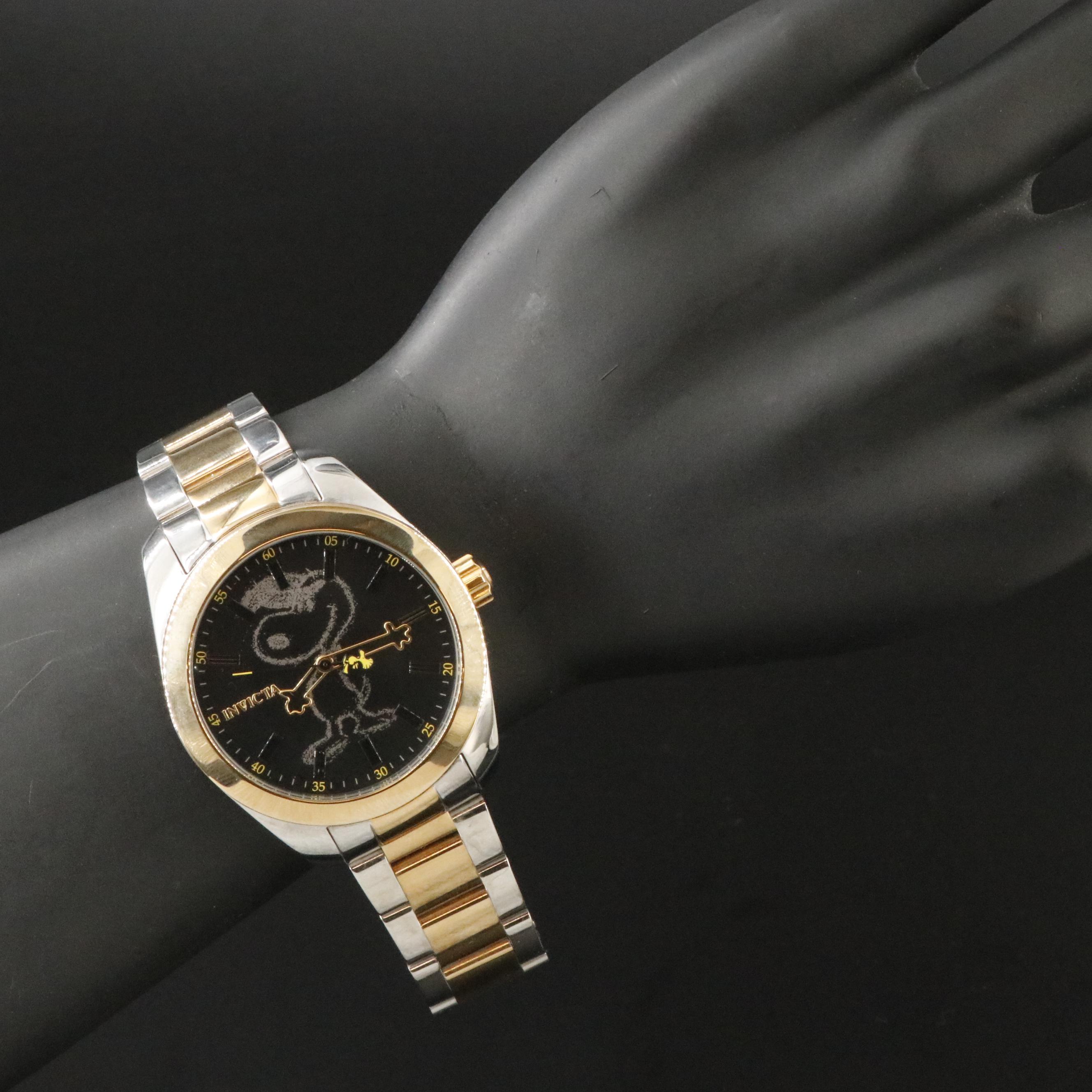 Invicta Character Collection Snoopy Two-Tone Stainless Steel Watch # 24937
