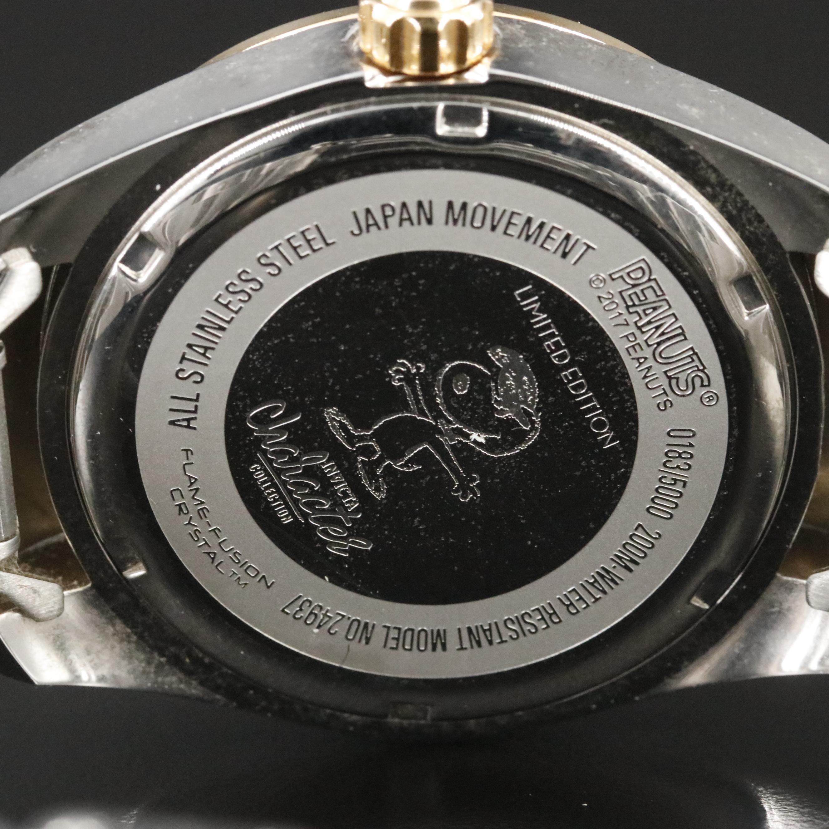 Invicta Character Collection Snoopy Two-Tone Stainless Steel Watch # 24937