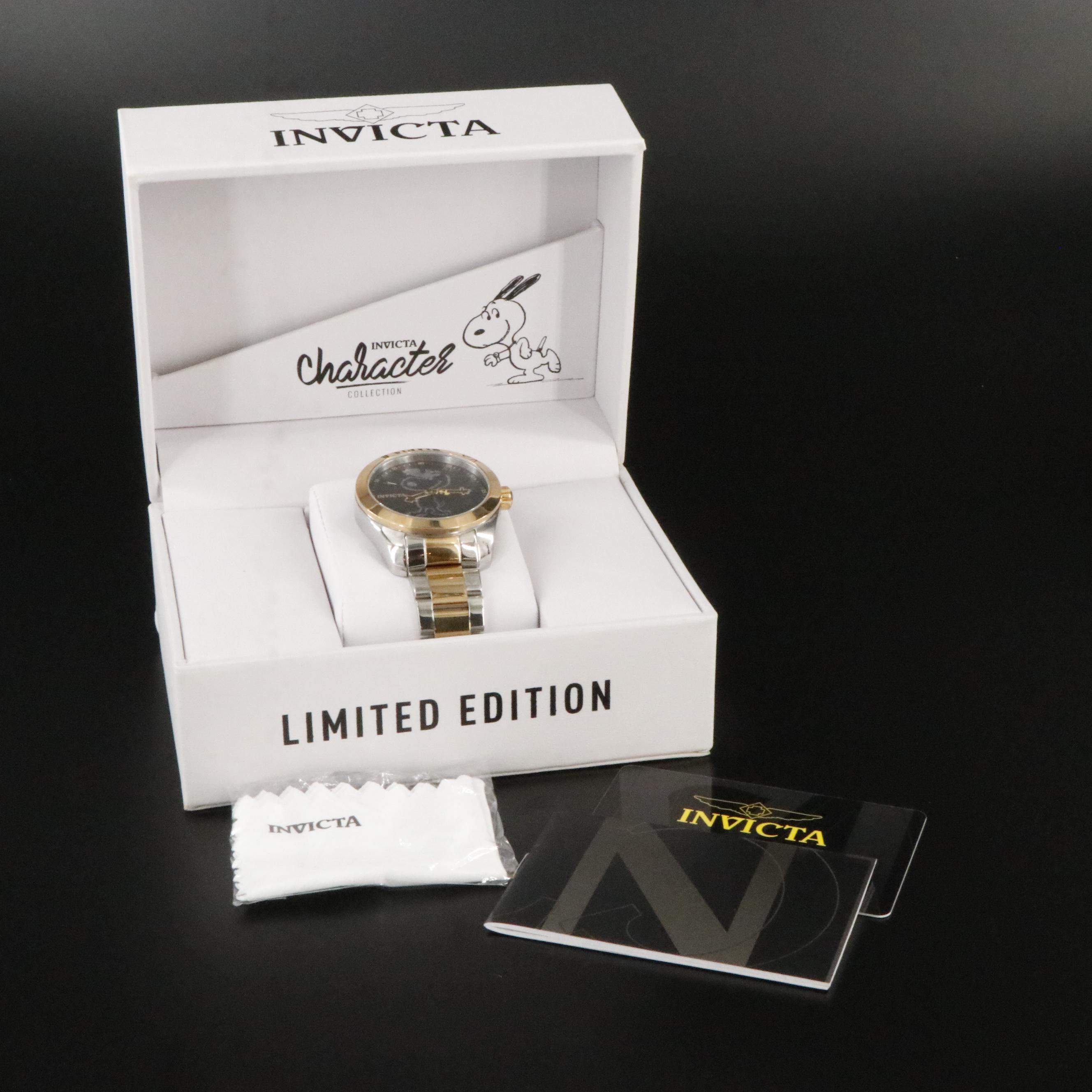 Invicta Character Collection Snoopy Two-Tone Stainless Steel Watch # 24937