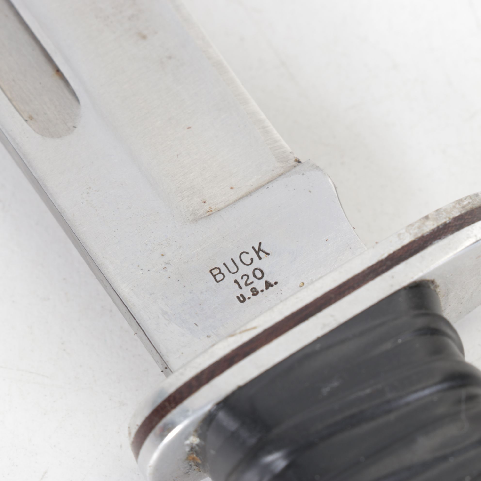 Three Buck Fixed Blade Knives, Late 20th Century