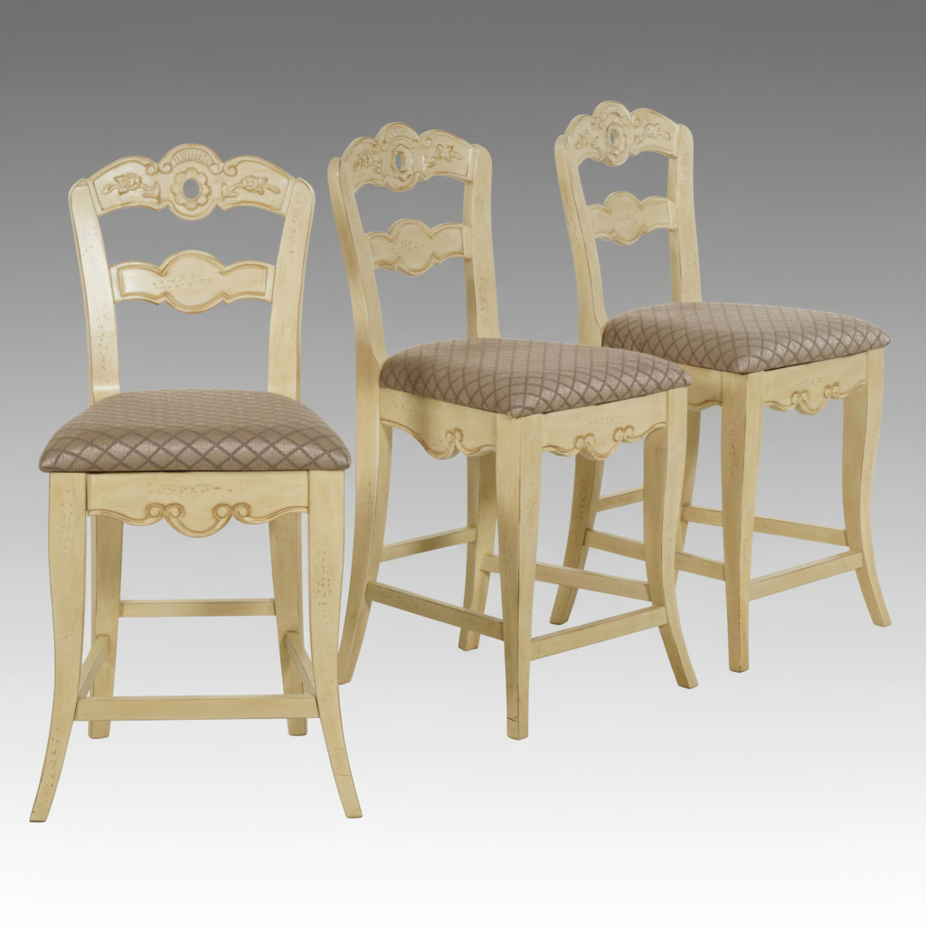 Three L. Powell Counter Height Chairs
