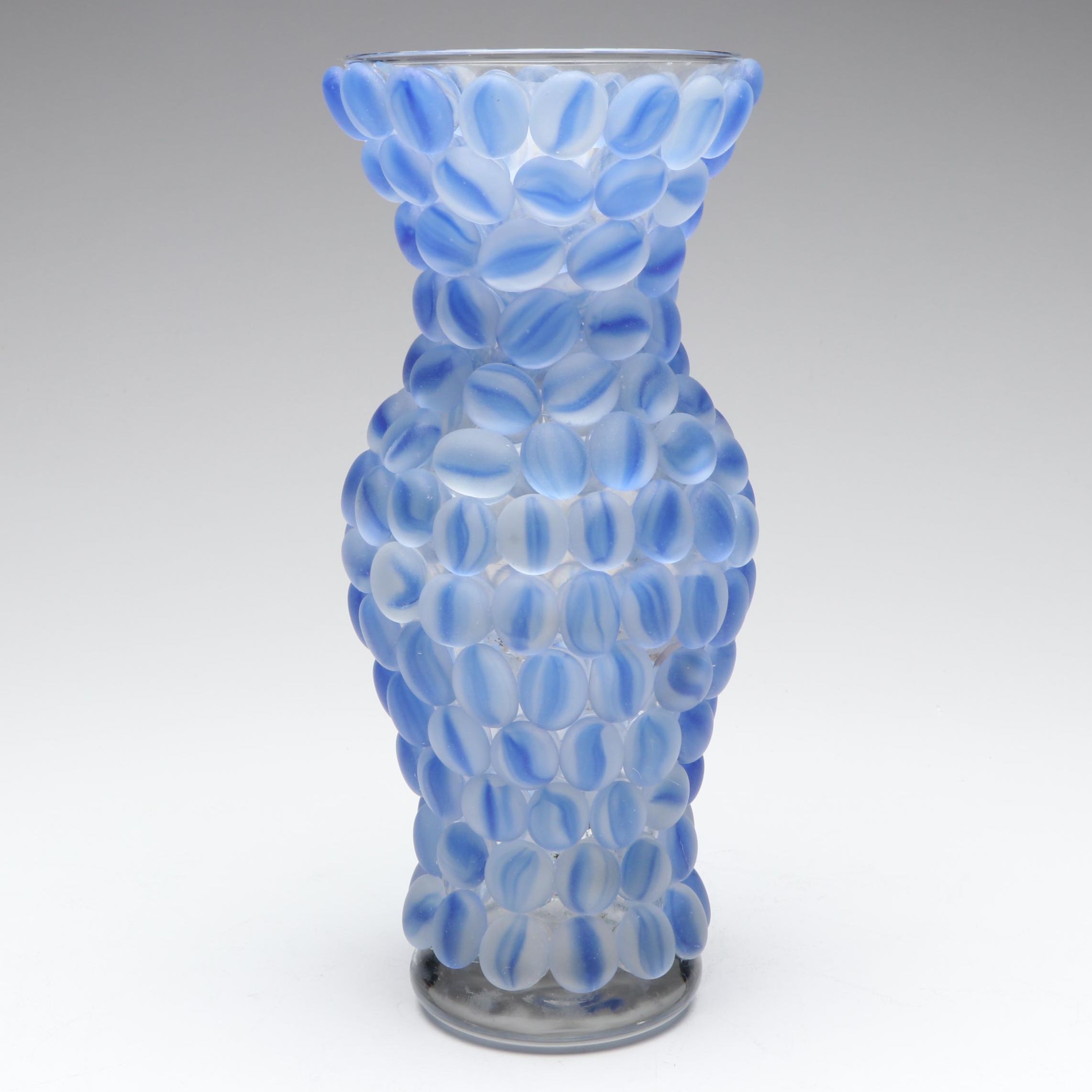 Hand Decorated Glass Bead Vase