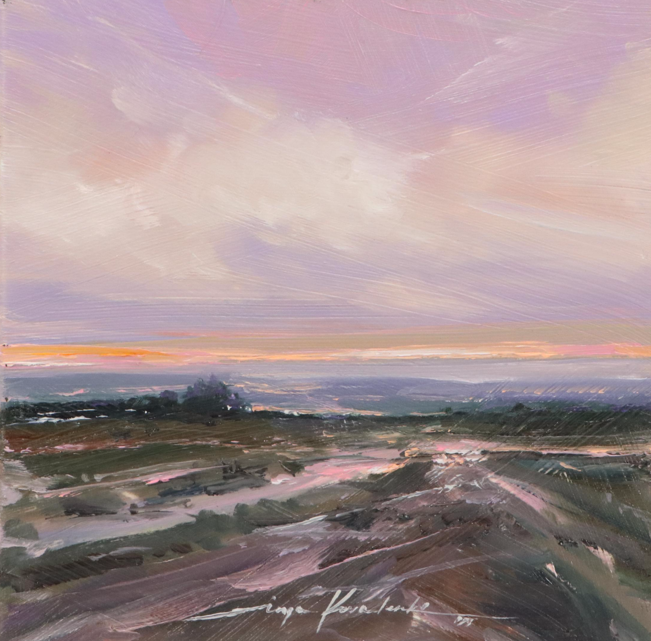 Inga Kovalenko Stormy Landscape Oil Painting, 2025