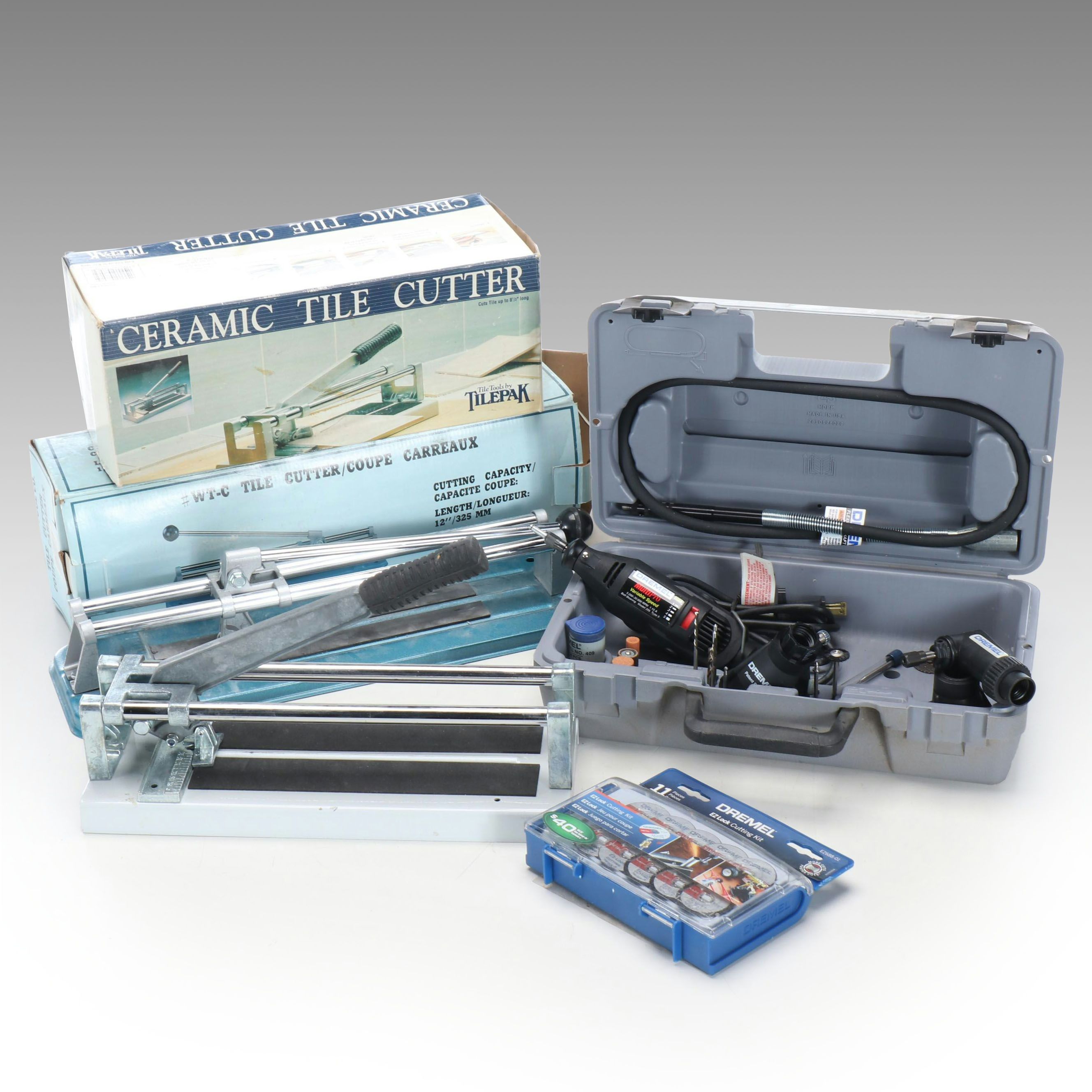 Tilepak Ceramic Tile Cutter with Other Tile Cutter and Dremel Rotary Tool