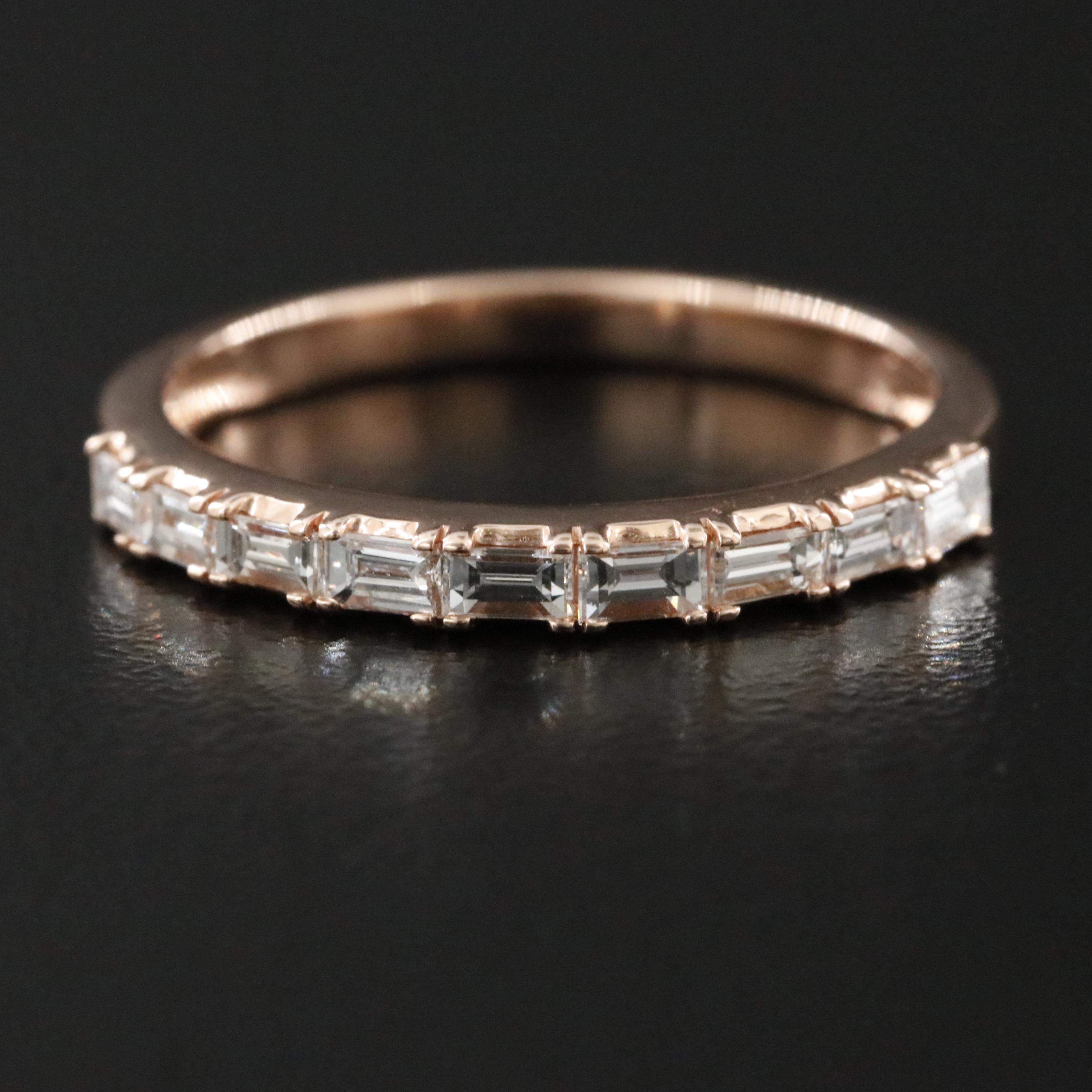 14K Rose Gold 0.50 CTW Diamond Ring