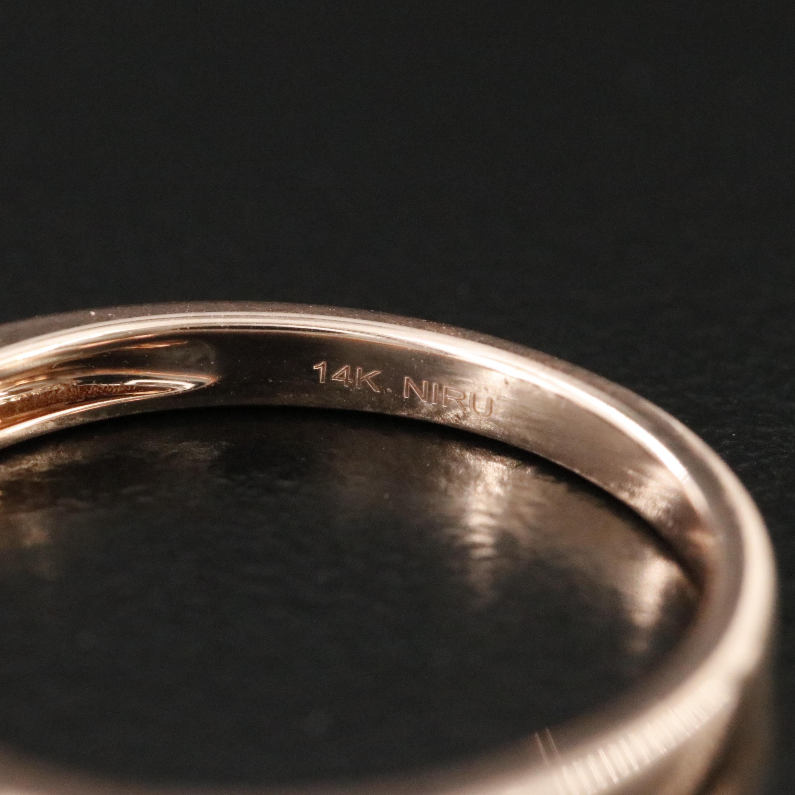 14K Rose Gold 0.50 CTW Diamond Ring