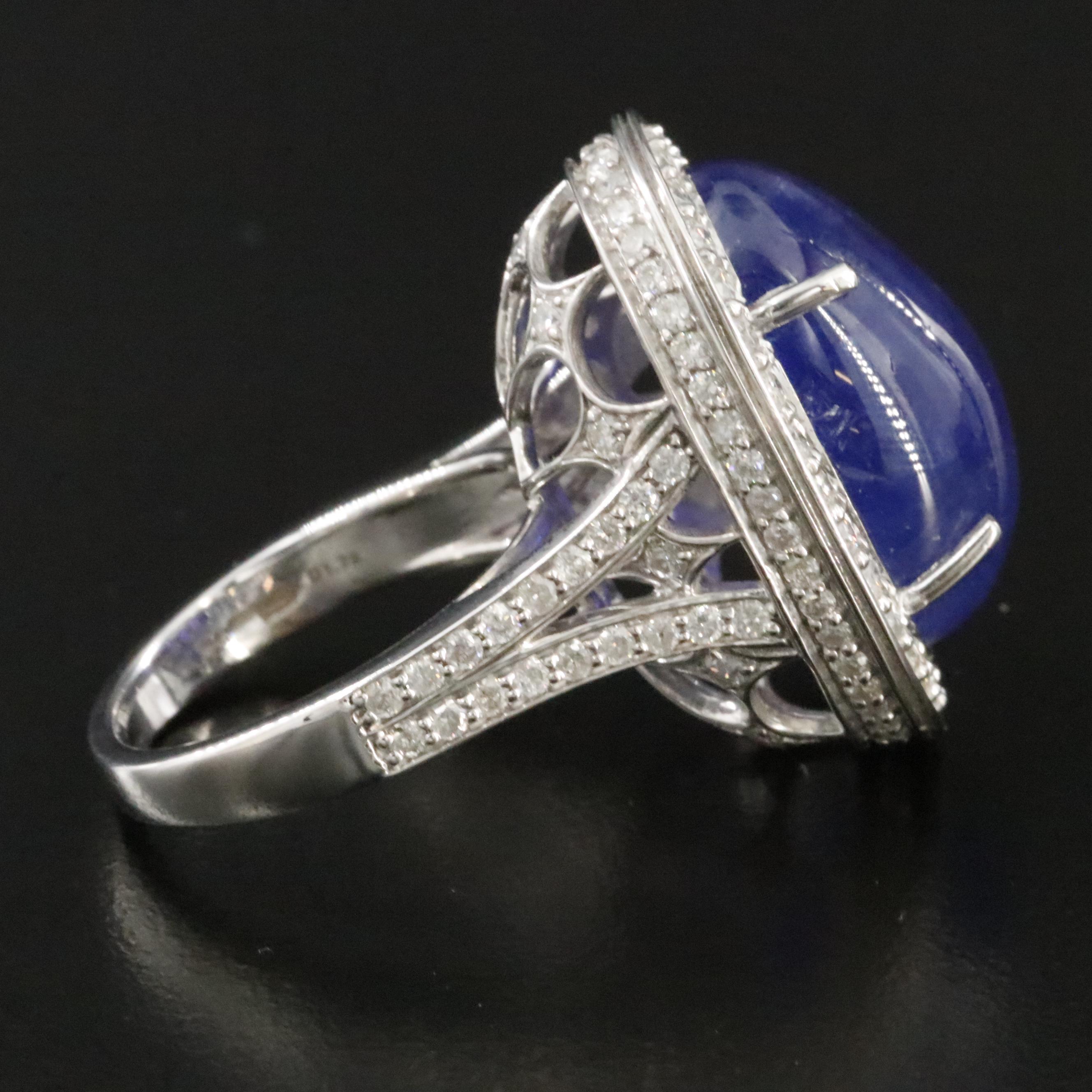 Ellanza 14K 20.55 CT Tanzanite and 1.78 CTW Diamond Ring