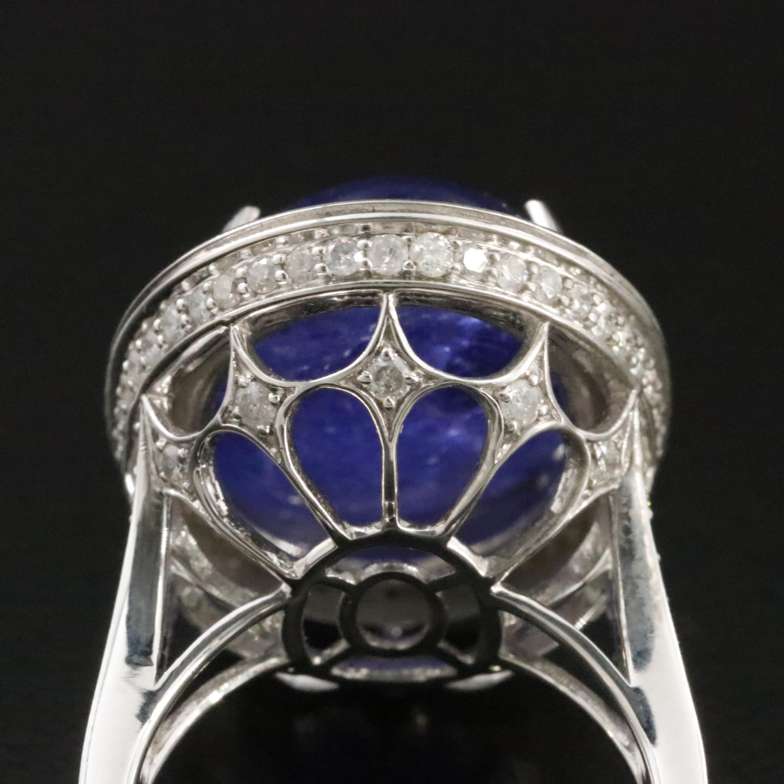 Ellanza 14K 20.55 CT Tanzanite and 1.78 CTW Diamond Ring