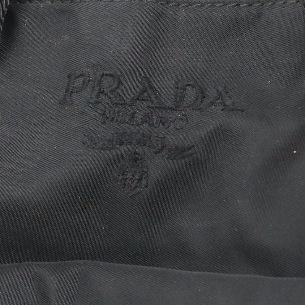 Prada Embroidered Logo Small Handbag in Nylon