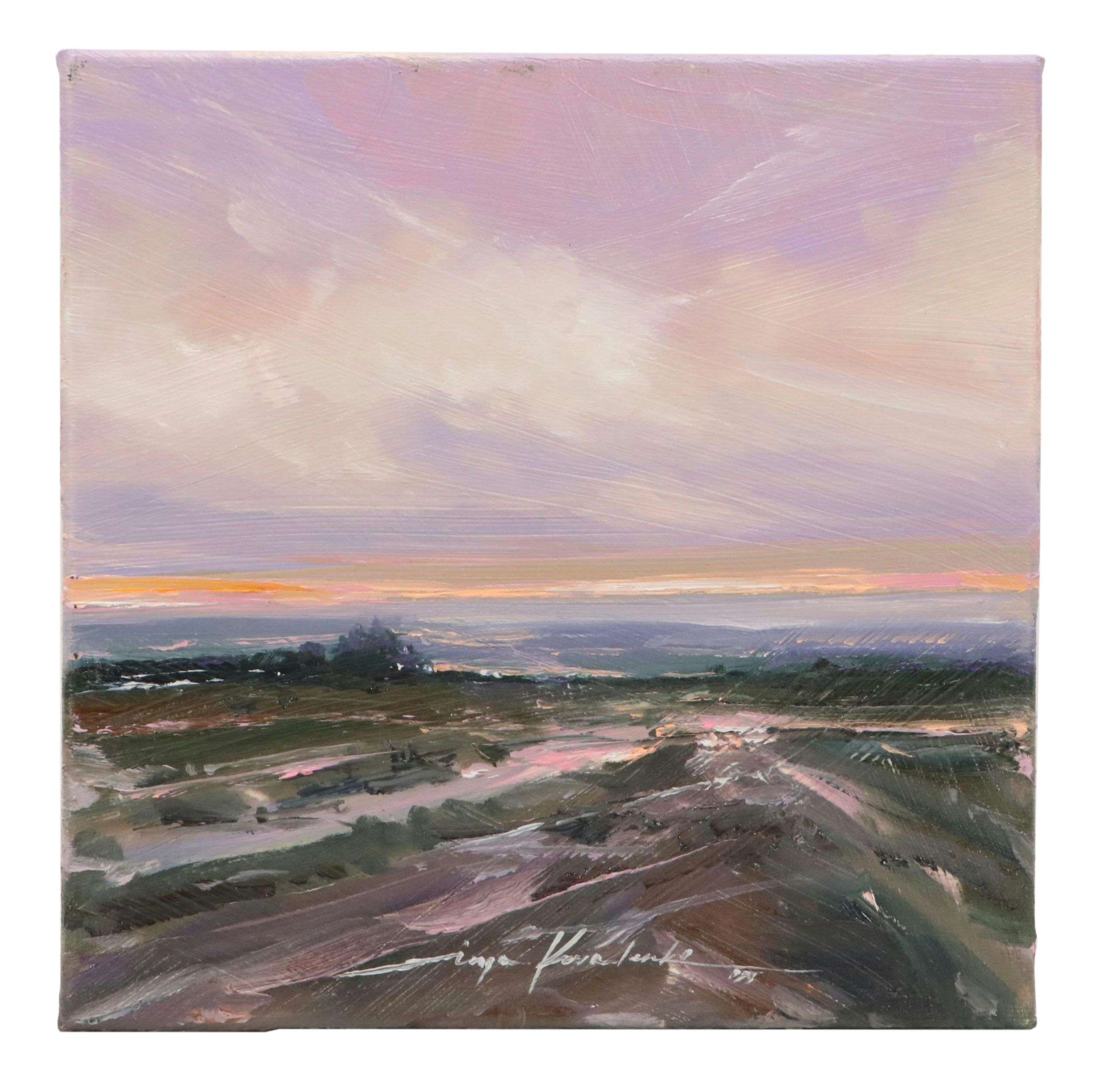 Inga Kovalenko Stormy Landscape Oil Painting, 2025