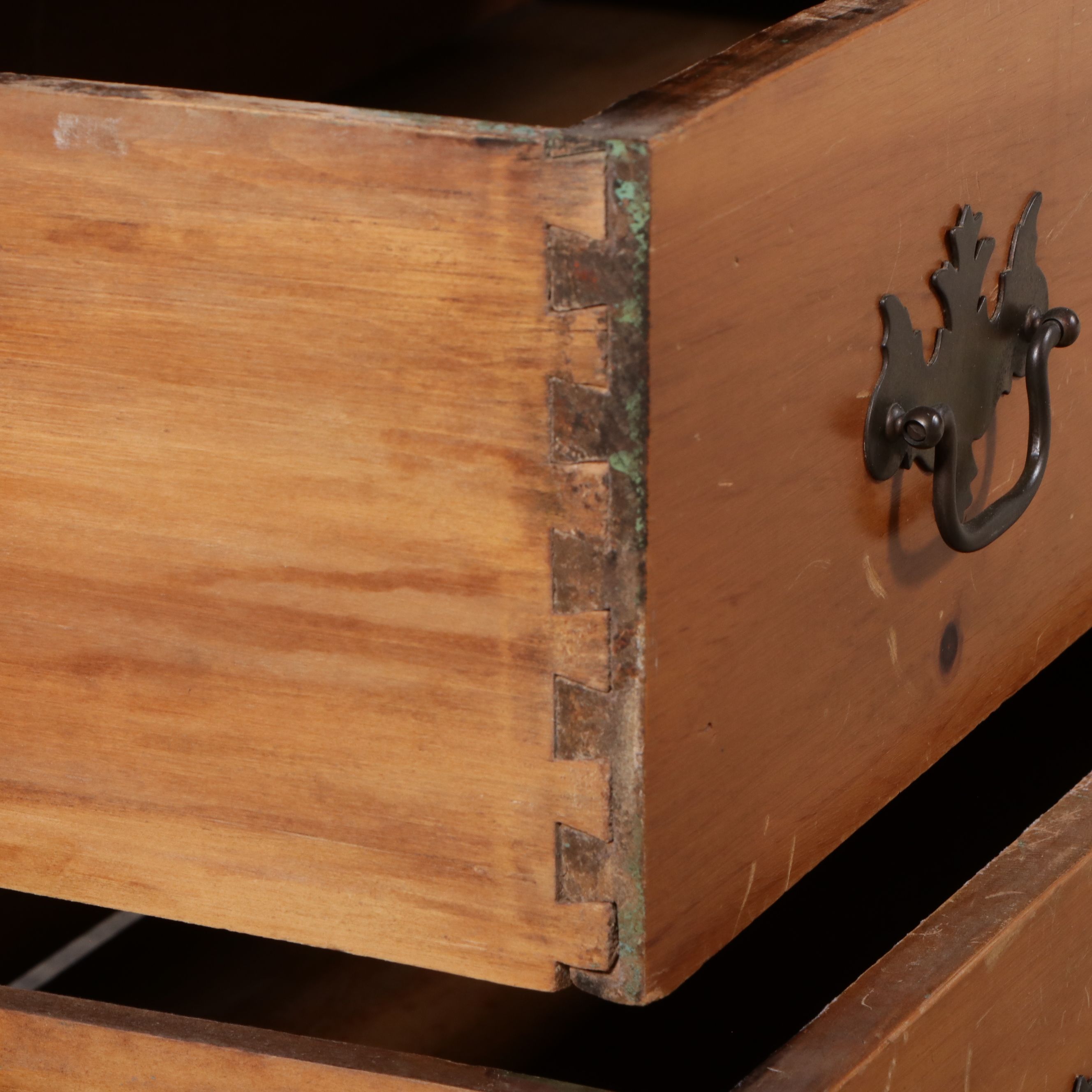 Early American Style Pine Four-Drawer Chest, Early 20th Century