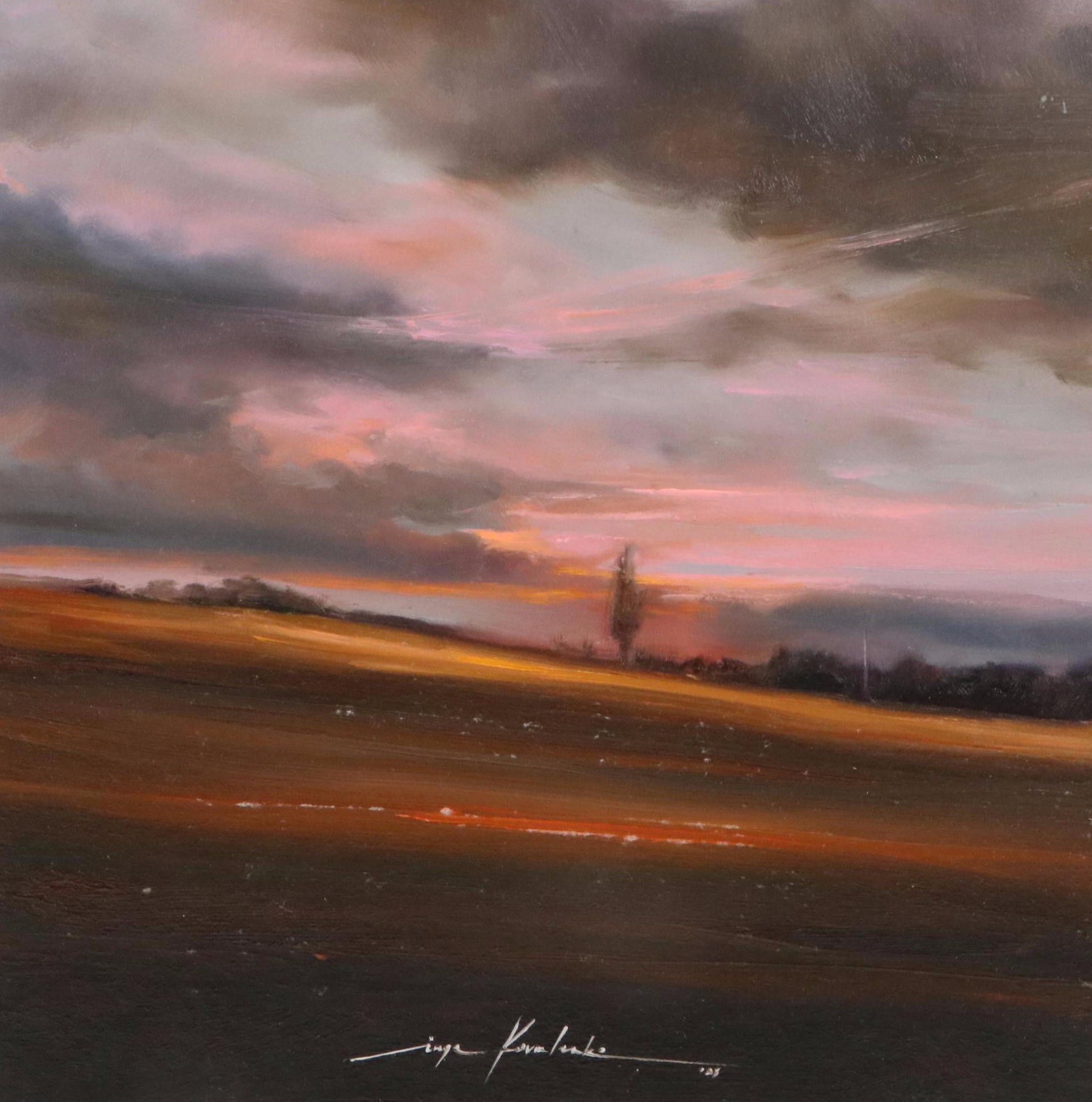 Inga Kovalenko Sunset Landscape Oil Painting, 2025