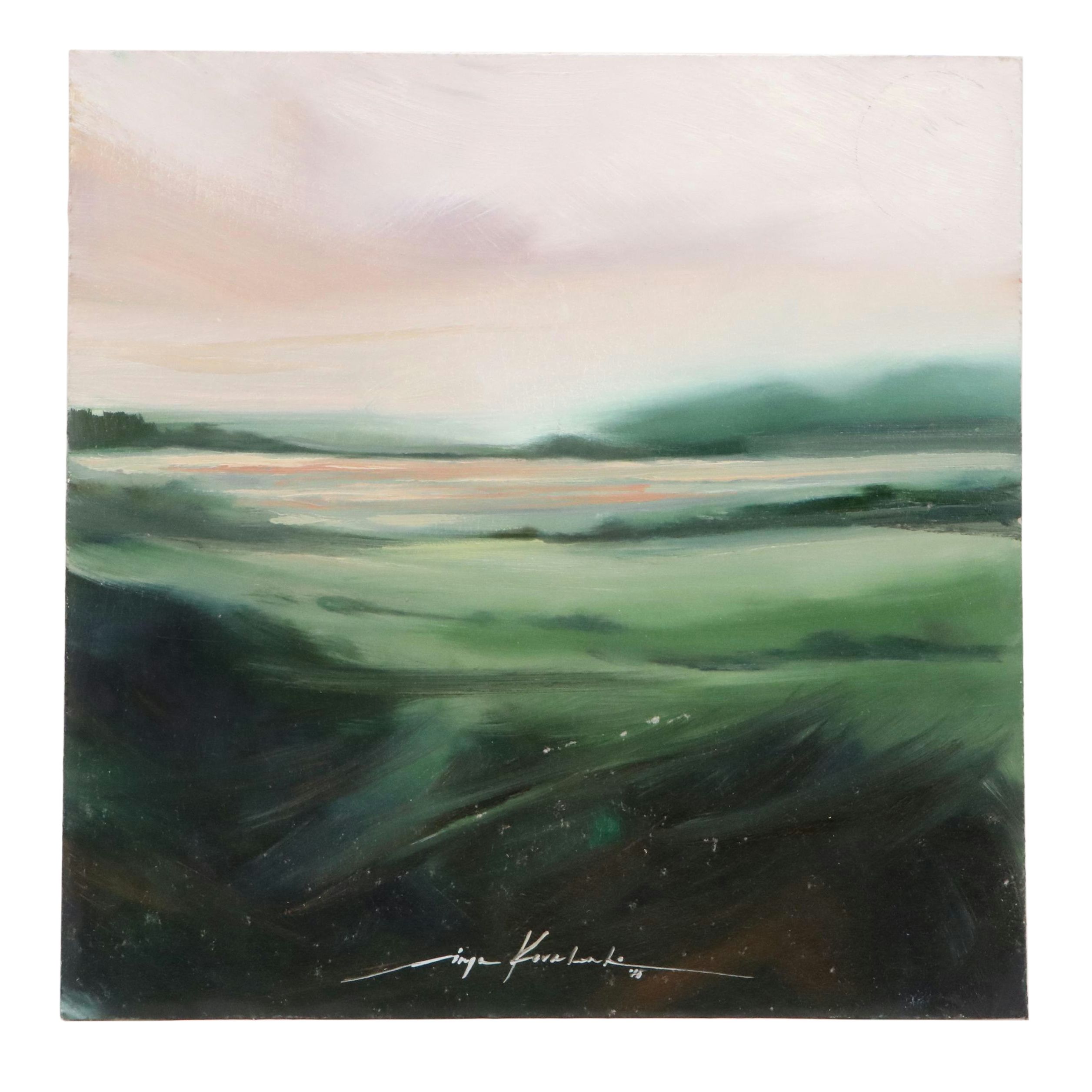 Inga Kovalenko Field Landscape Oil Painting, 2025