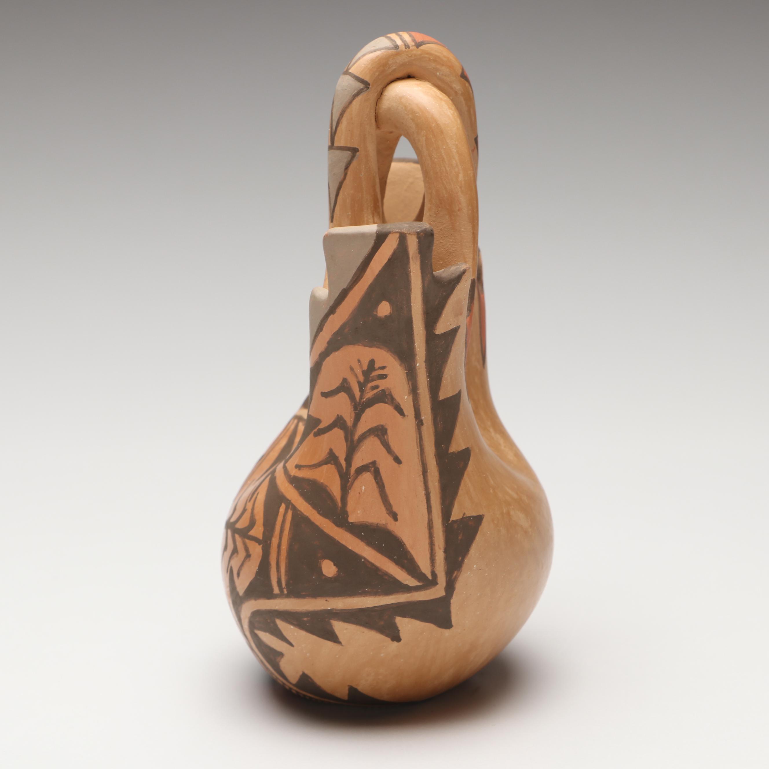 Juanita Fragua and Marie Chinana Jemez Pueblo Pottery Vases