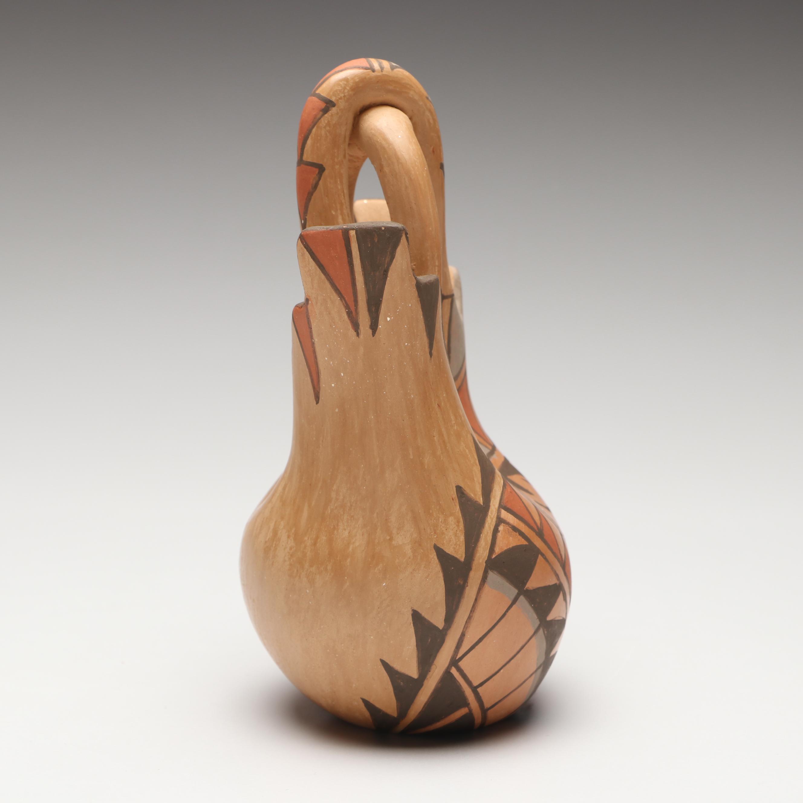 Juanita Fragua and Marie Chinana Jemez Pueblo Pottery Vases