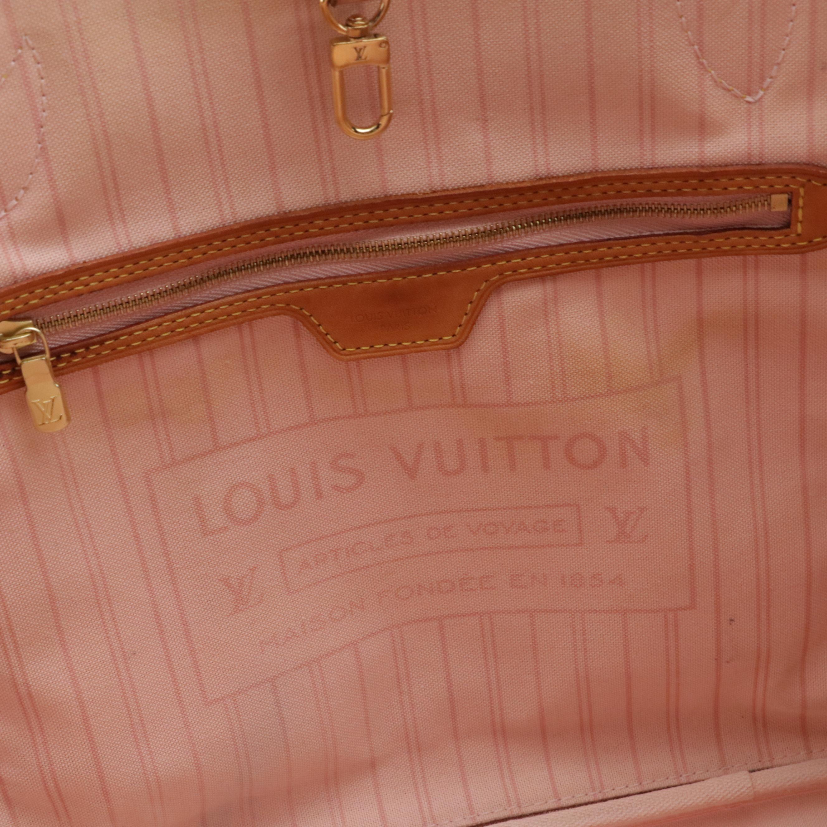 Louis Vuitton Neverfull MM in Damier Azur Canvas with Pouch and Gift Box