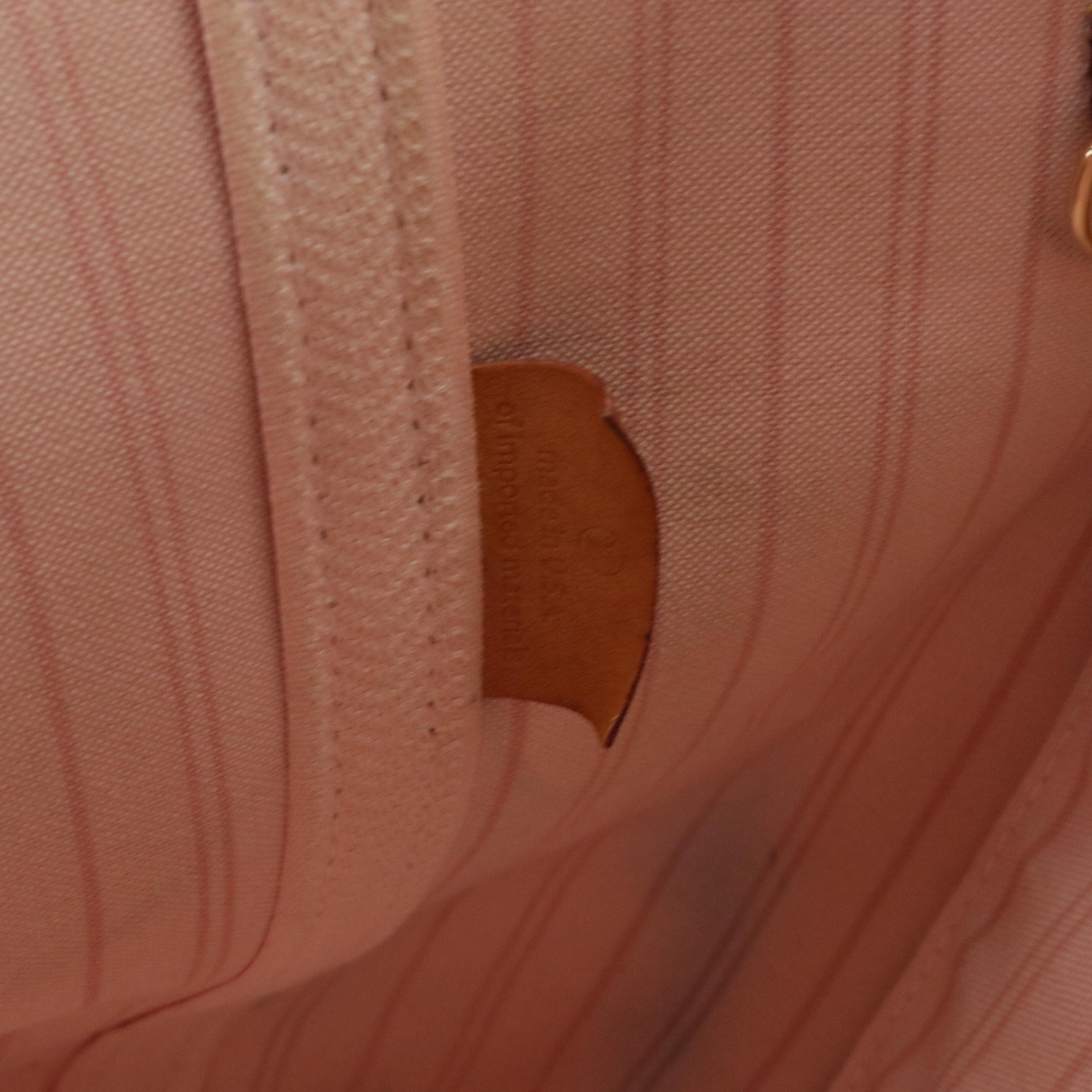 Louis Vuitton Neverfull MM in Damier Azur Canvas with Pouch and Gift Box