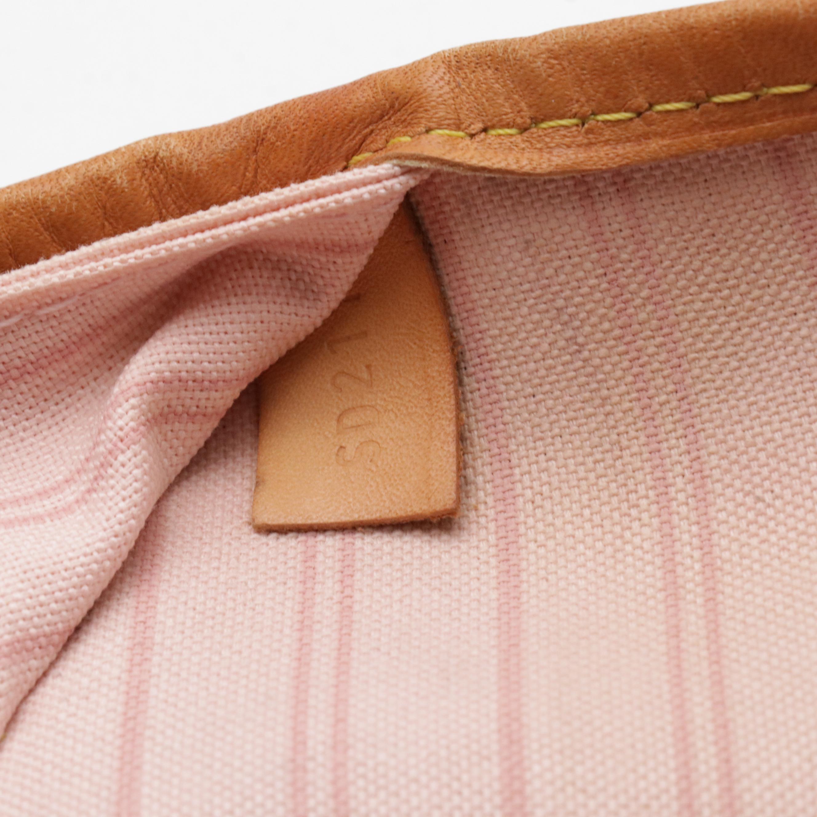 Louis Vuitton Neverfull MM in Damier Azur Canvas with Pouch and Gift Box