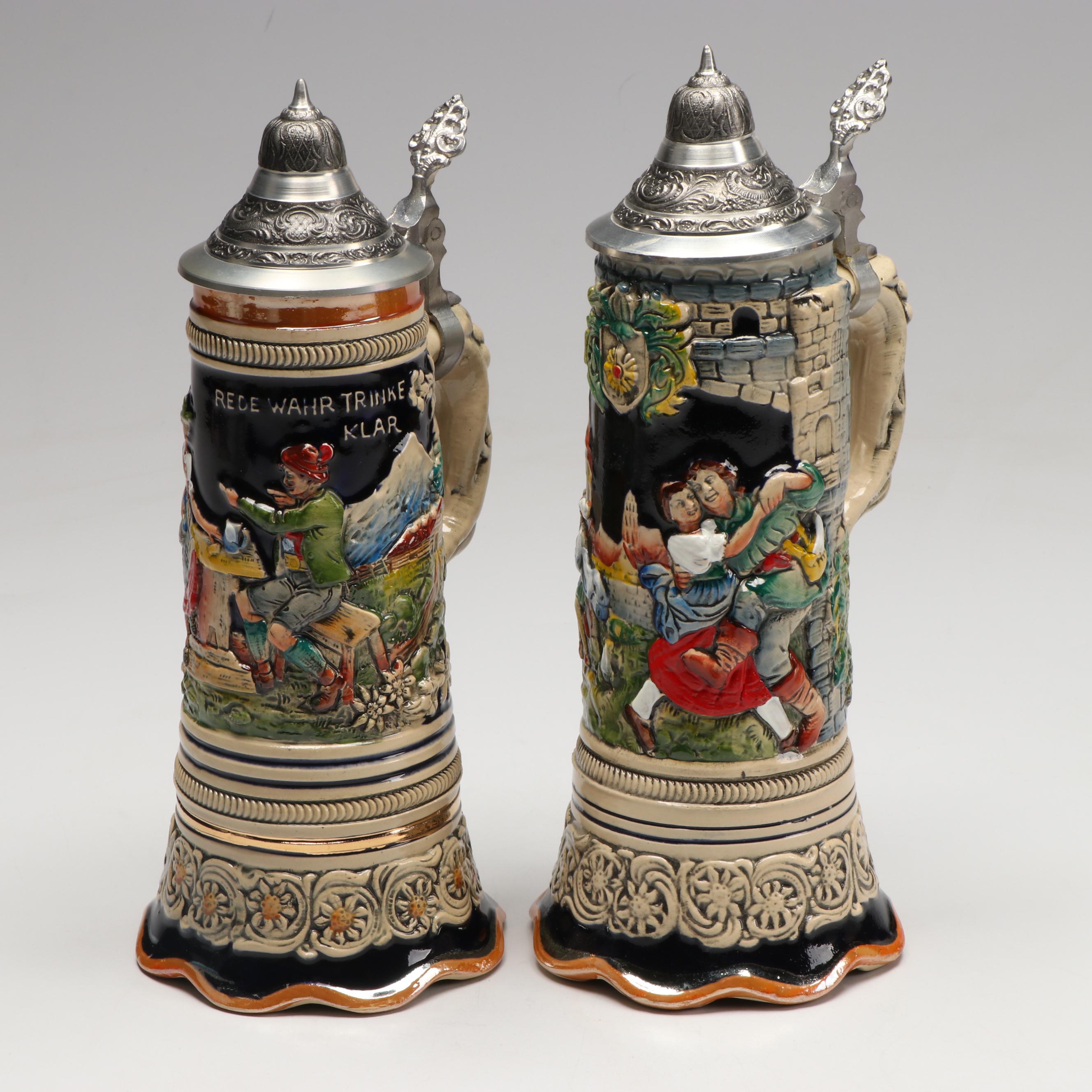 Trink Bruderlein German Musical Beer Steins, Nachtmann Crystal Stein and More
