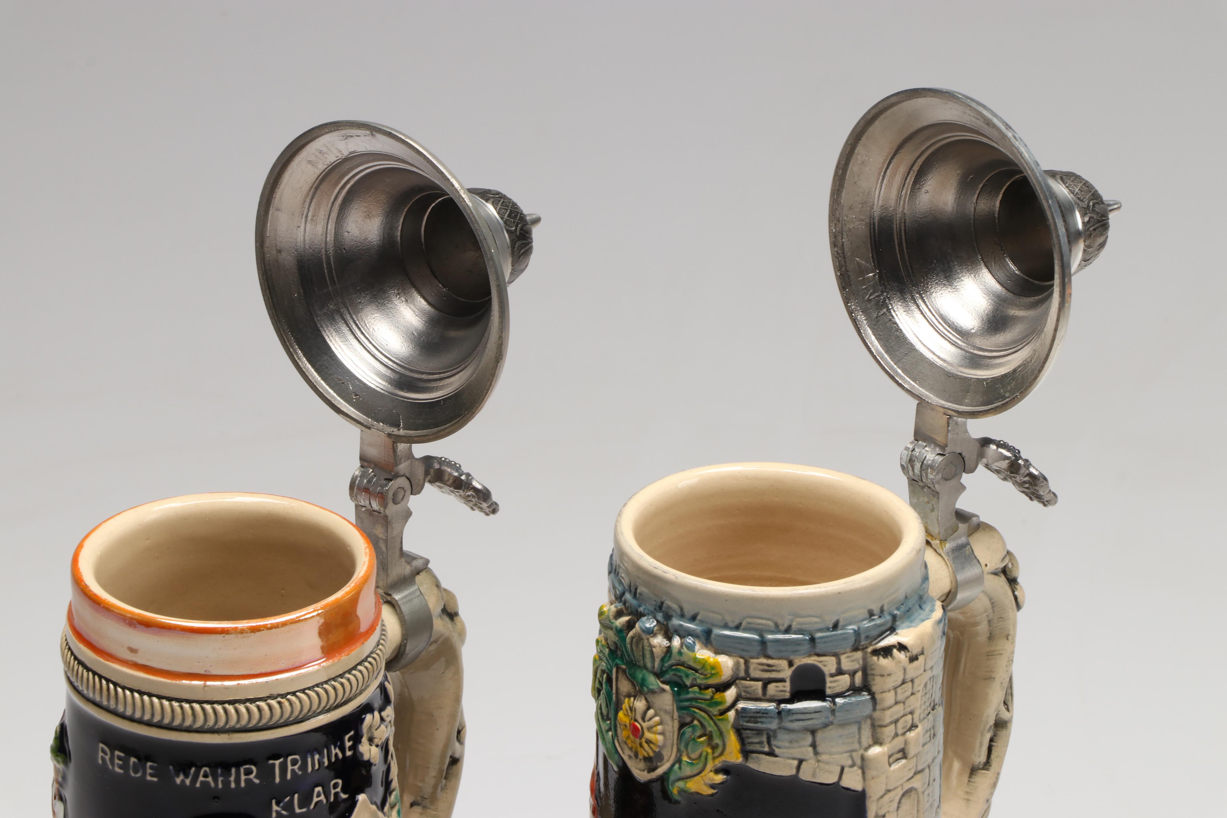 Trink Bruderlein German Musical Beer Steins, Nachtmann Crystal Stein and More