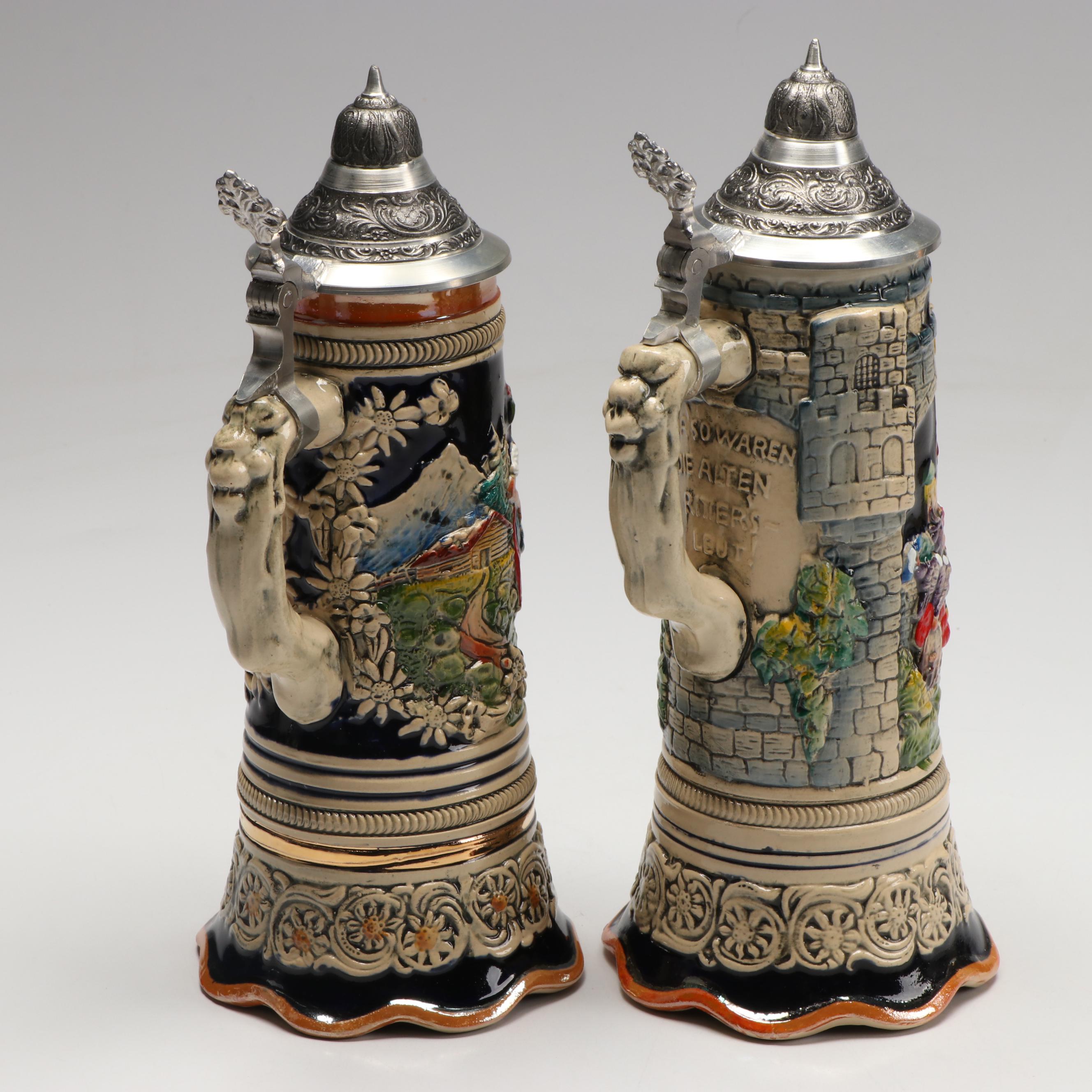 Trink Bruderlein German Musical Beer Steins, Nachtmann Crystal Stein and More