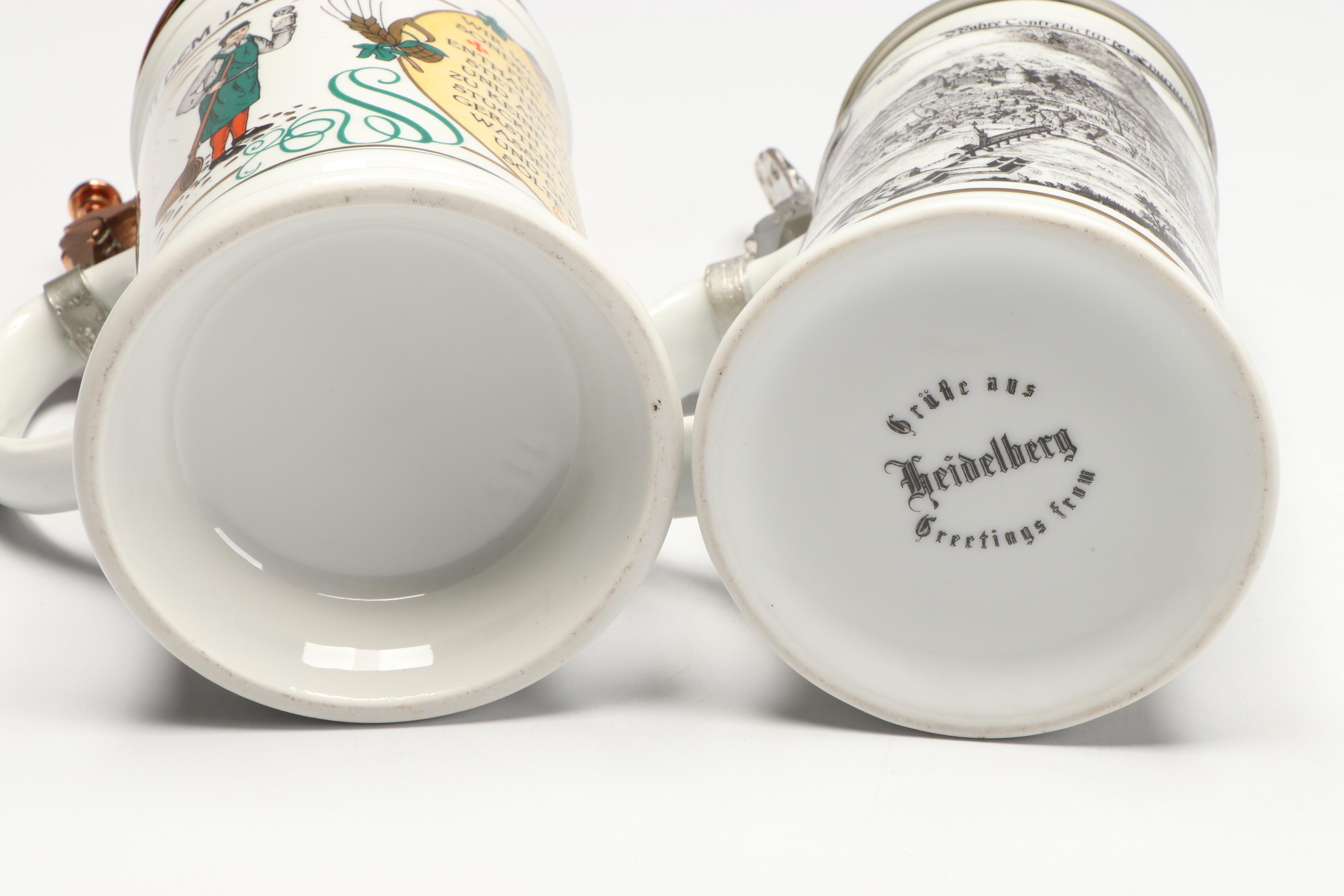 Trink Bruderlein German Musical Beer Steins, Nachtmann Crystal Stein and More
