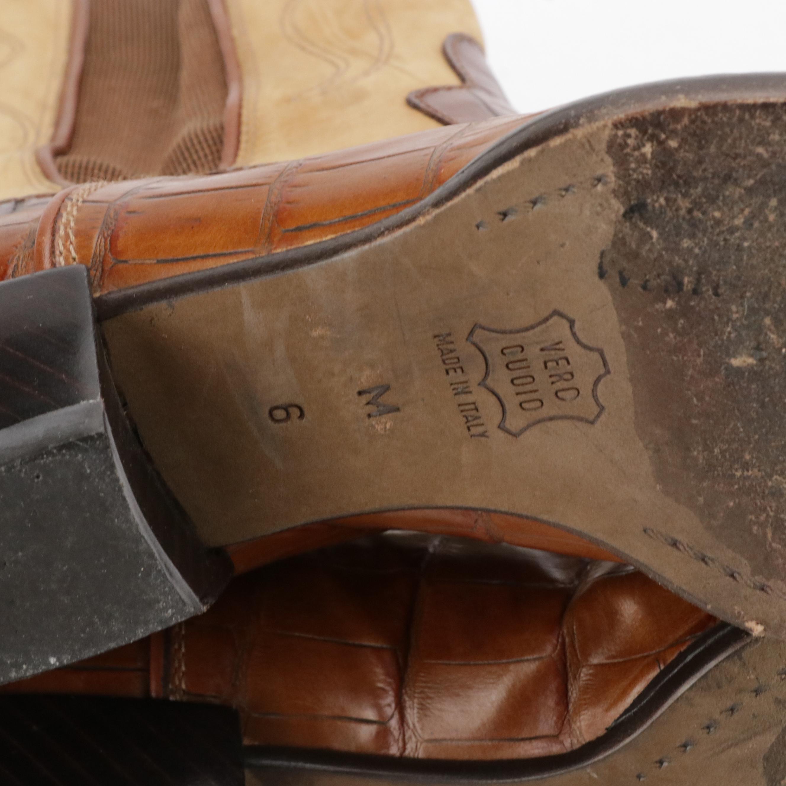 Donald J Pliner Western Couture Collection Leather Ankle and Short Boots