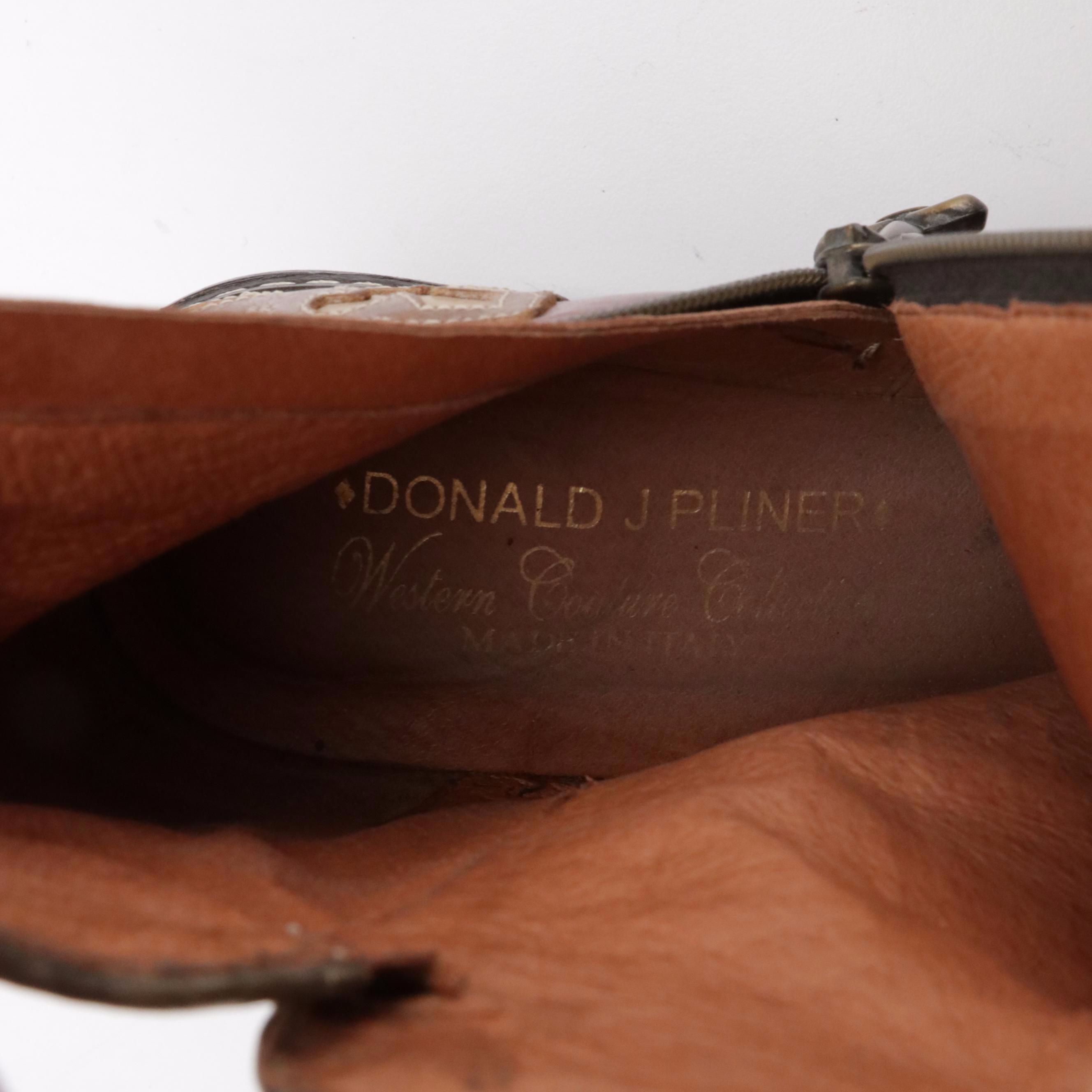 Donald J Pliner Western Couture Collection Leather Ankle and Short Boots