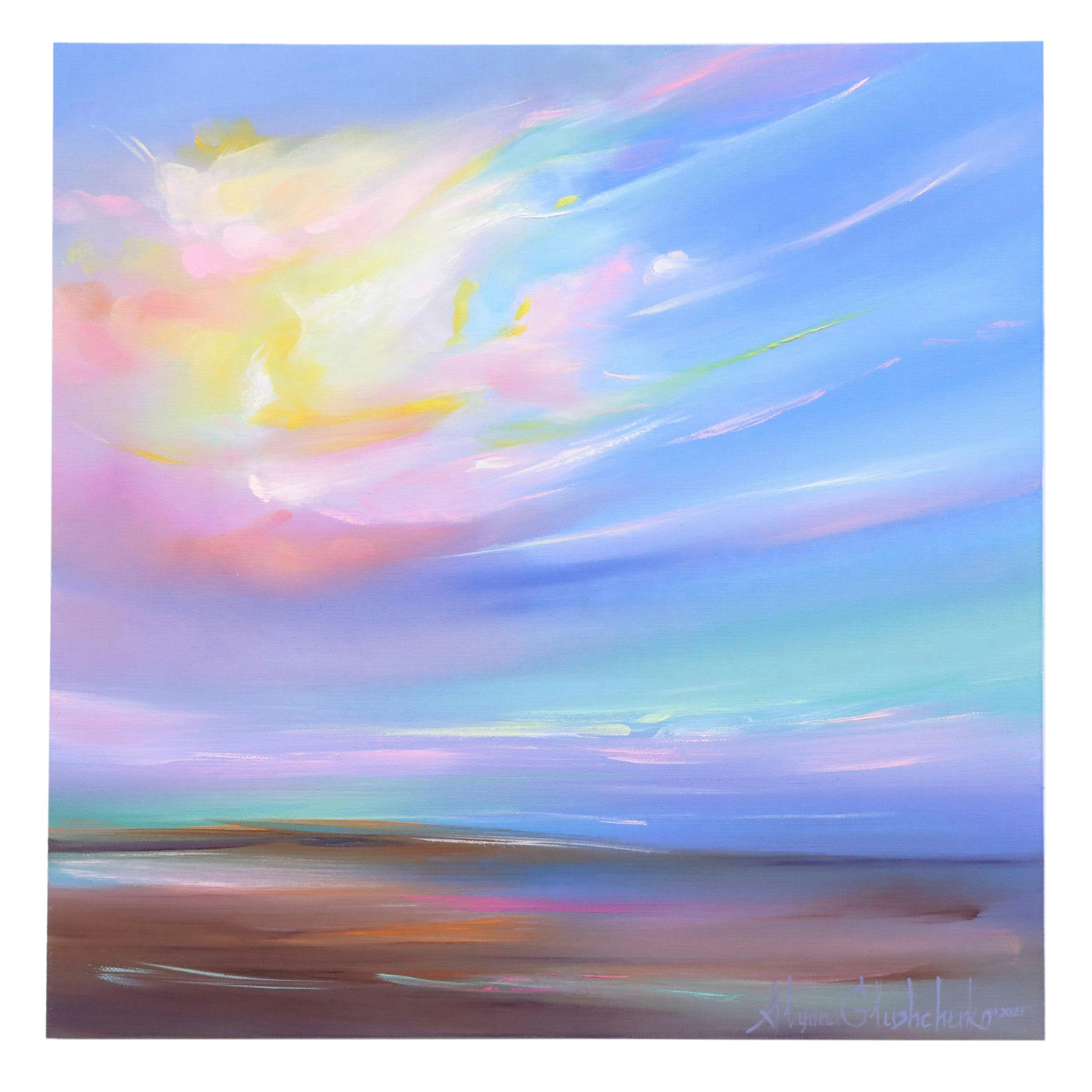 Alyona Glushchenko Coastal Landscape Oil Painting, 2025