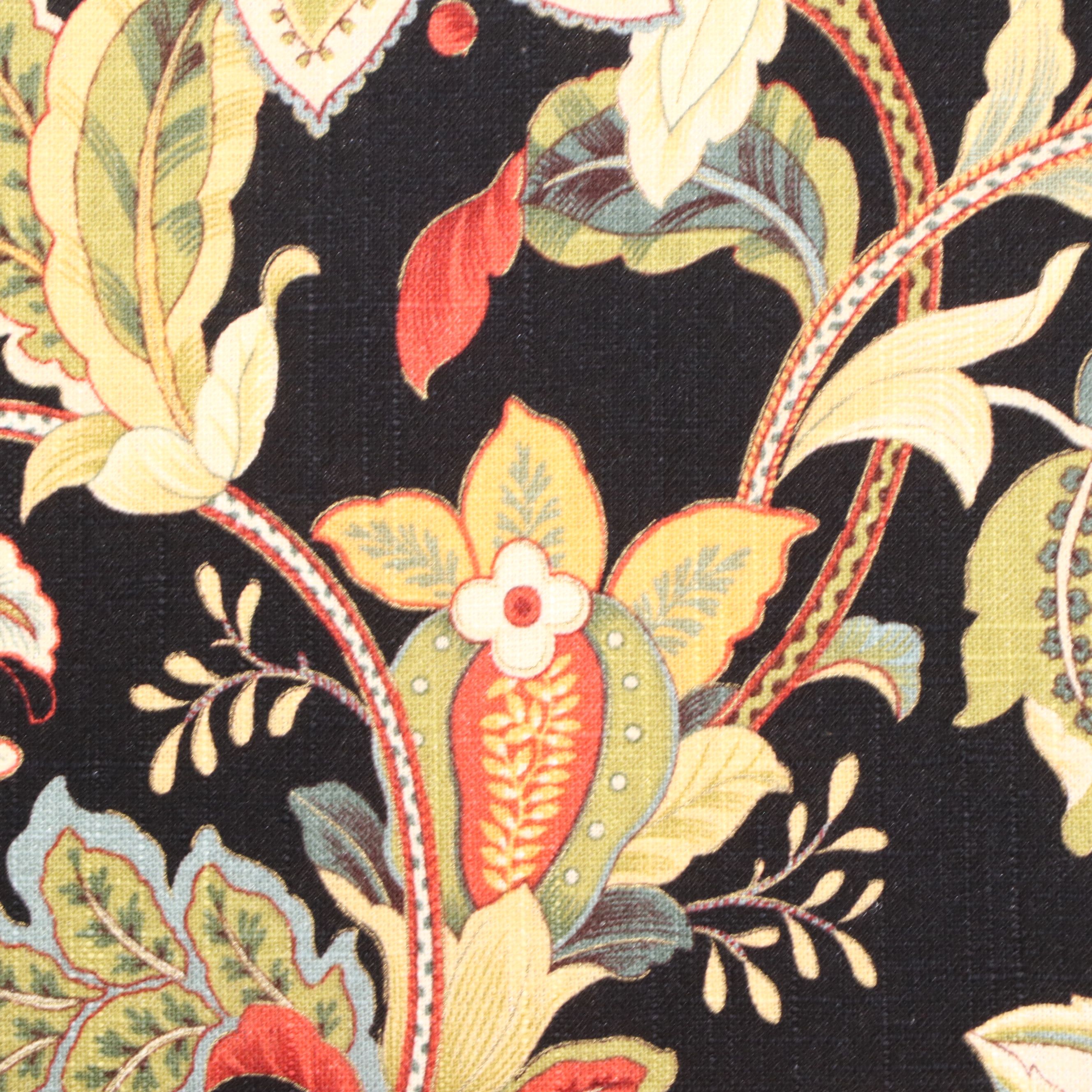 Chippendale Style Paisley Upholstered Wingback Chair, 20th Century