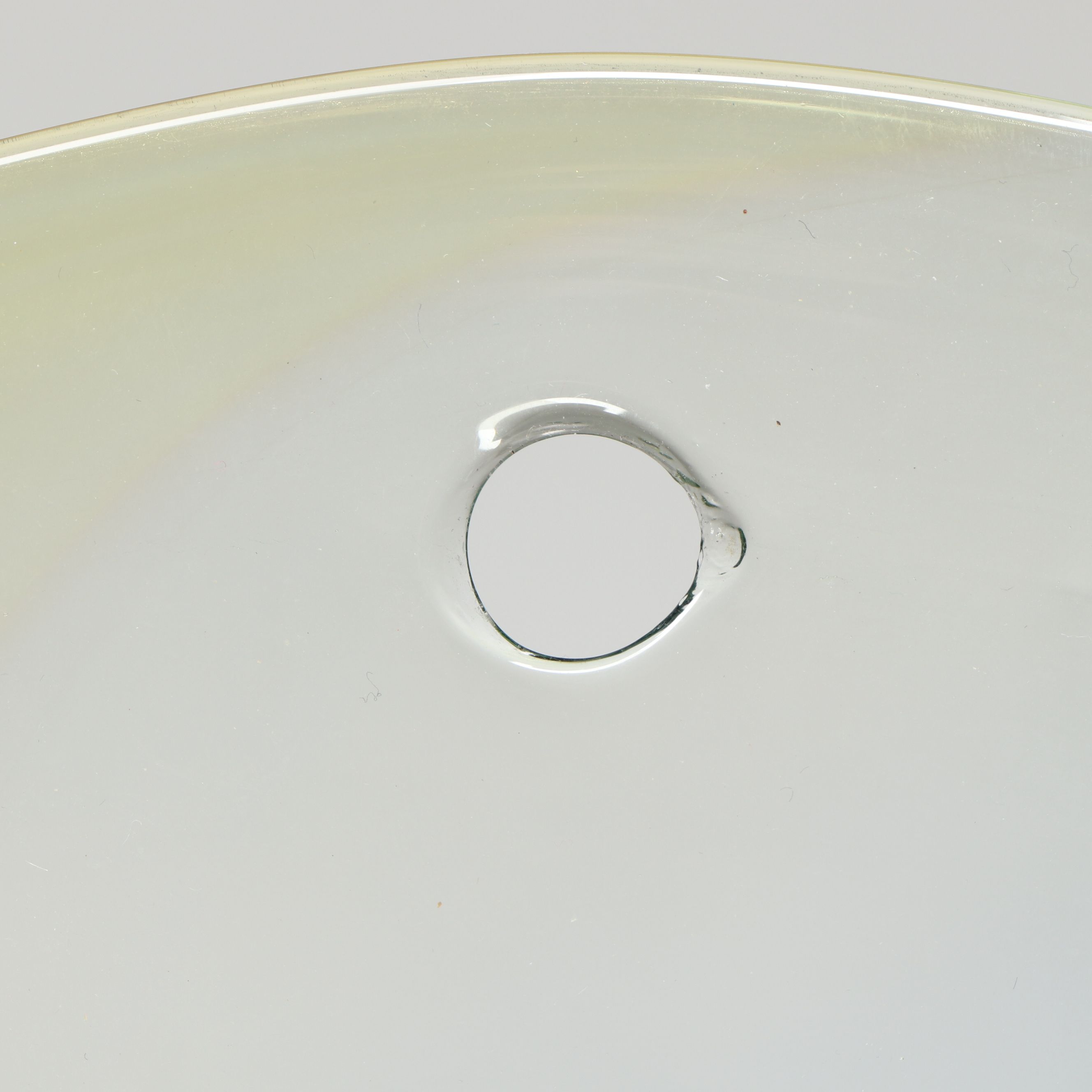 Spiral Blown Glass Rondel with Hanger, c. 1970s