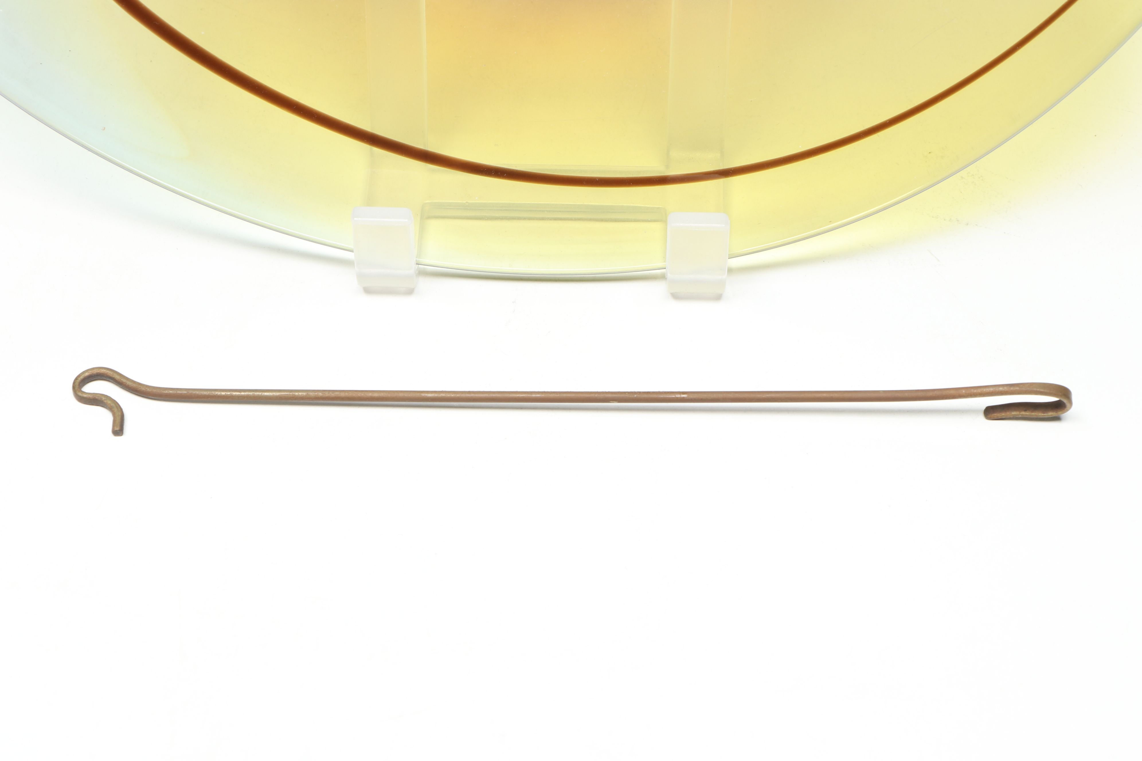 Spiral Blown Glass Rondel with Hanger, c. 1970s