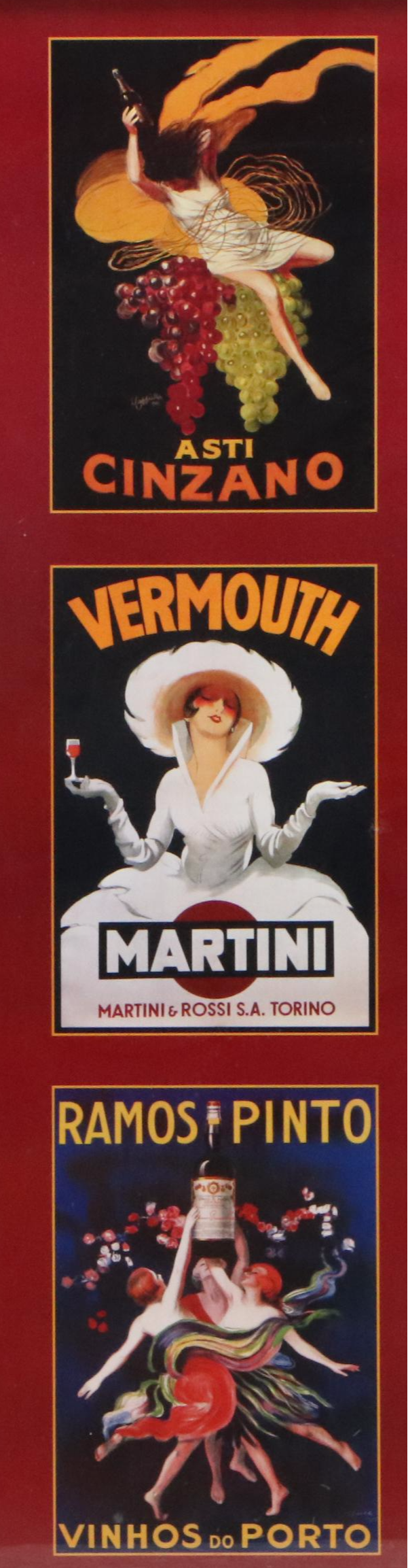 Offset Lithograph of Vintage Alcohol Advertising, Late 20th Century