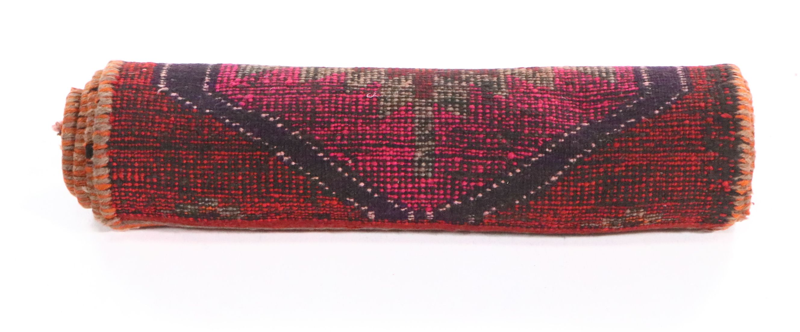 3'4 x 10'2 Hand-Knotted Turkish Village Carpet Runner Long Rug