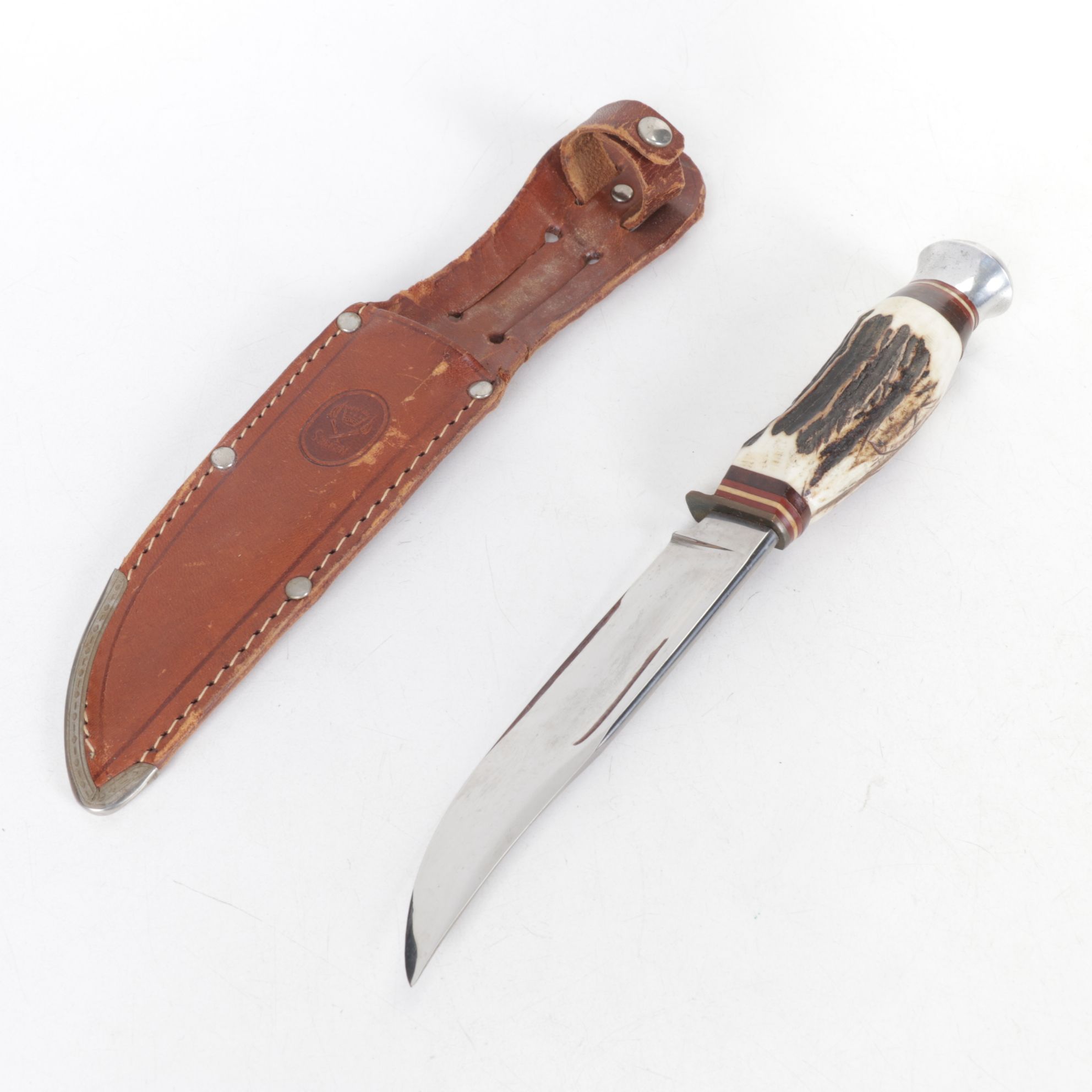 Henckels and Other German Fixed Blade Knives with Antler Handles