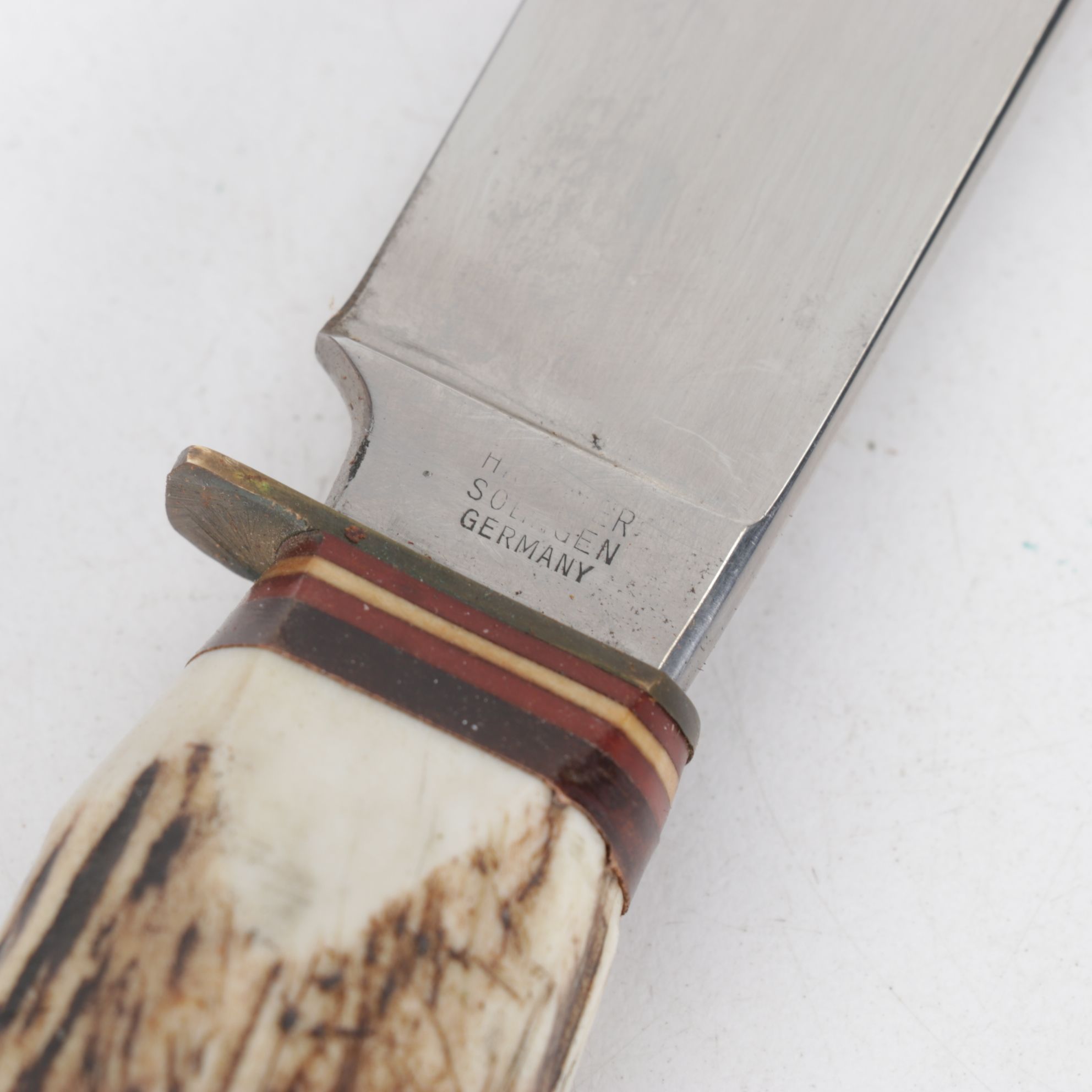 Henckels and Other German Fixed Blade Knives with Antler Handles