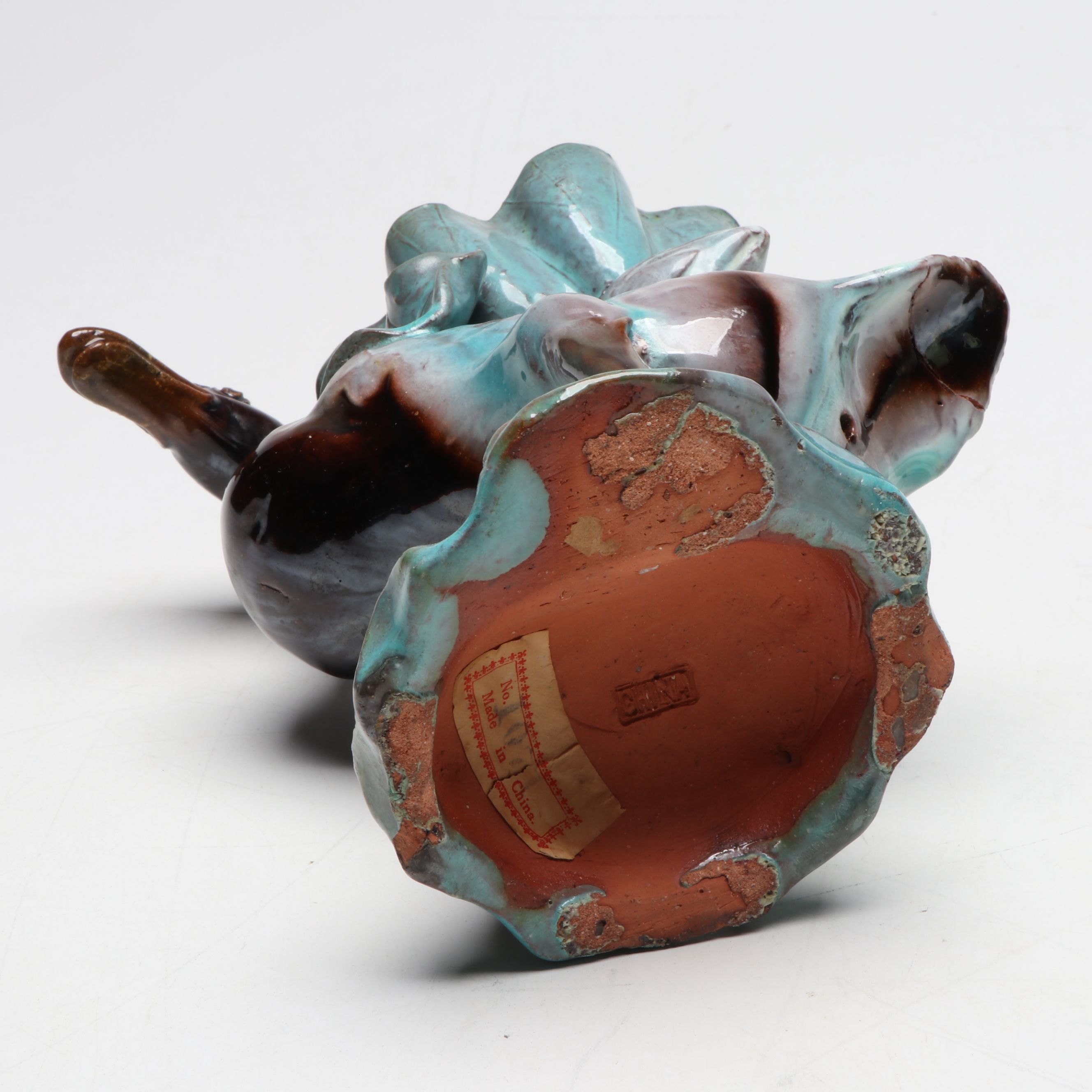 Van Briggle Pottery Mountain Crag Glaze Swan, Chinese Duck with Lotus, More