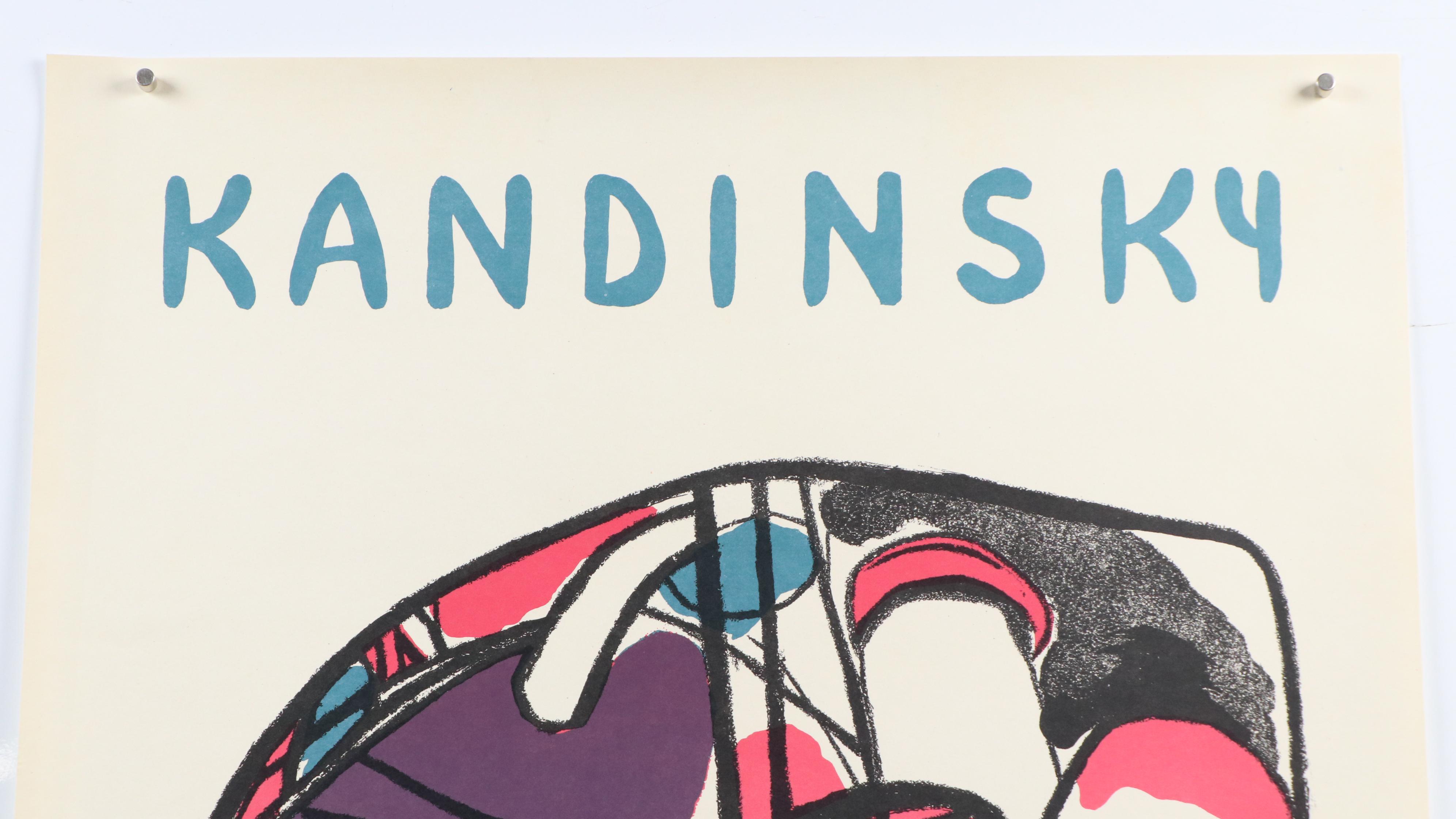 Wassily Kandinsky Exhibition Poster "Jusqu'a L'Abstraction"