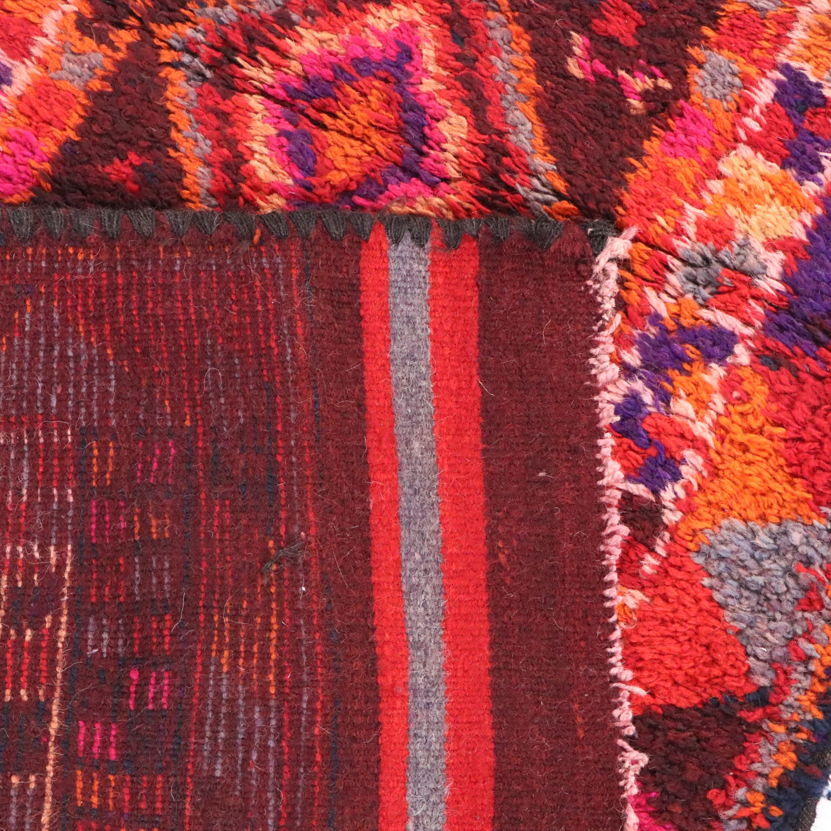 2'8 x 10'5 Hand-Knotted Turkish Village Carpet Runner
