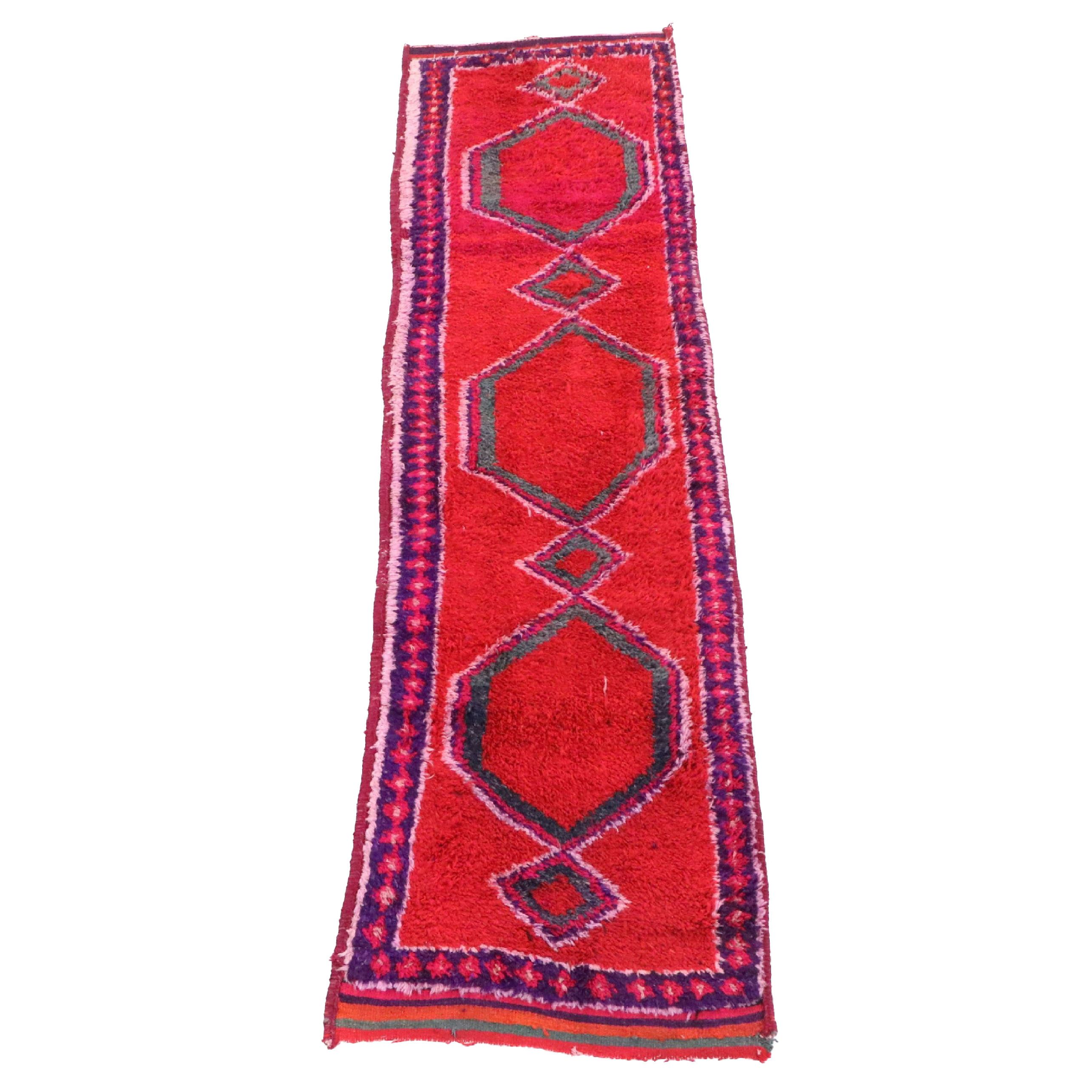 2'9 x 10'9 Hand-Knotted Turkish Village Carpet Runner