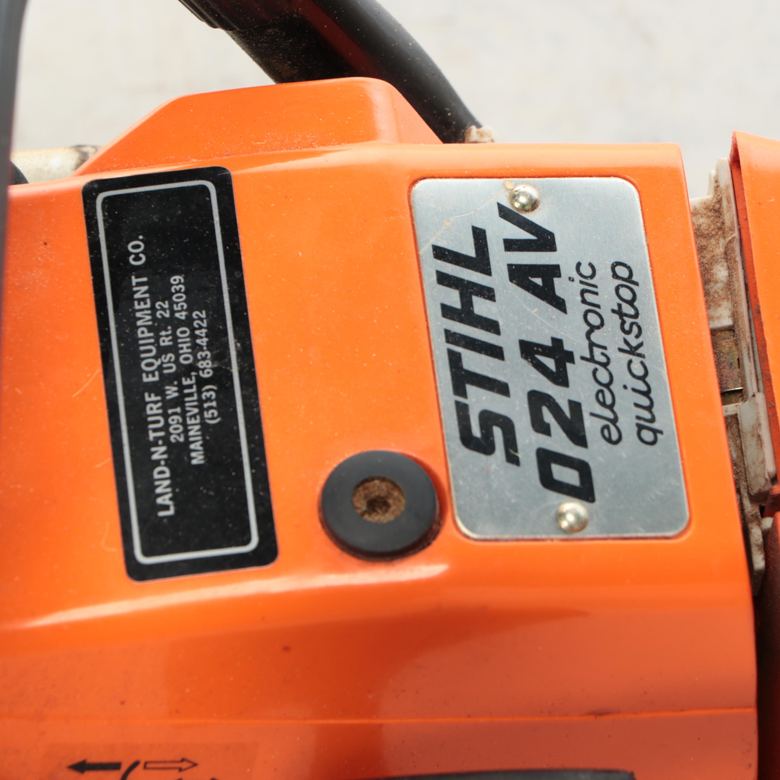 STIHL Chainsaw and Jackson Wheelbarrow