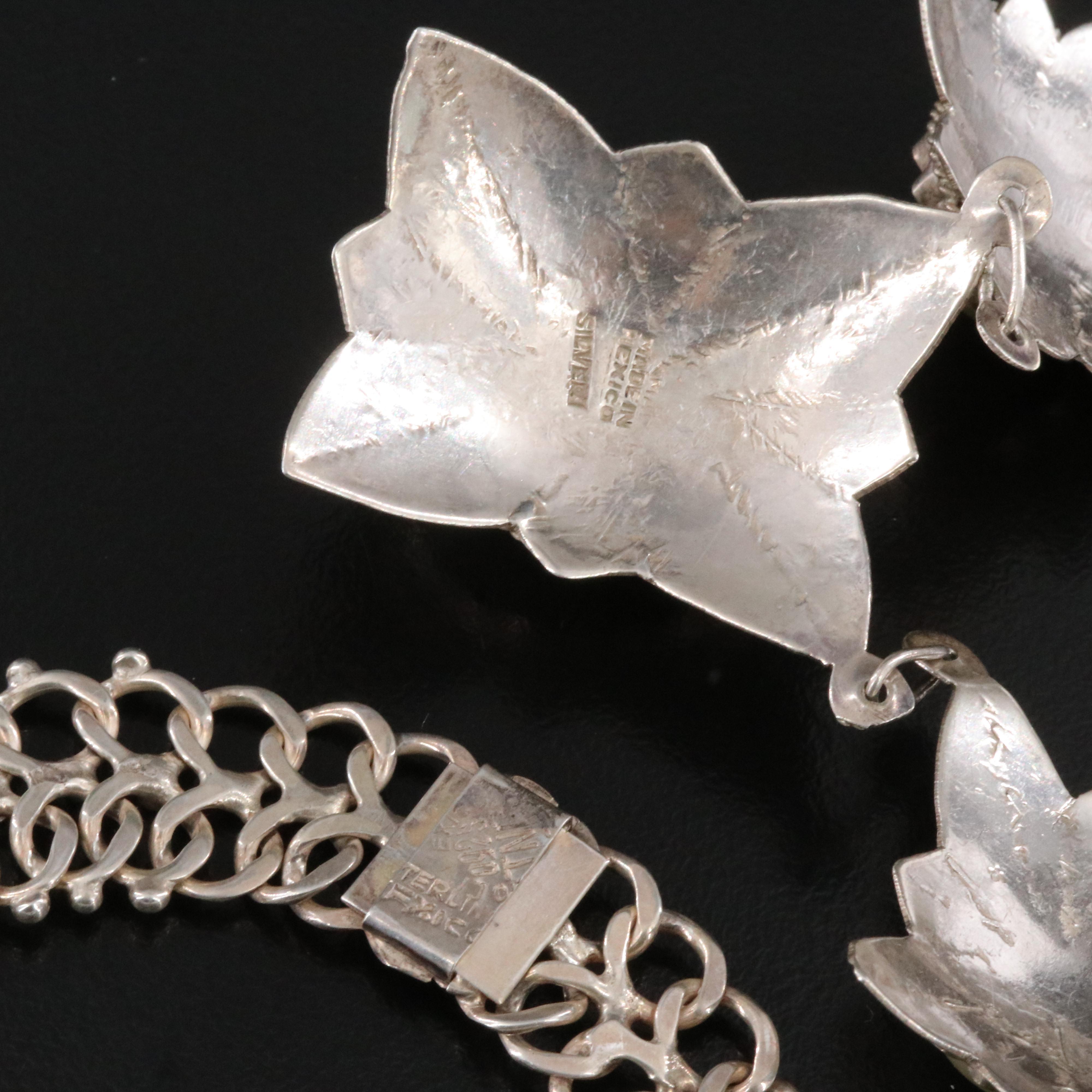 Mexican Sterling Calcite Bracelet and Necklaces