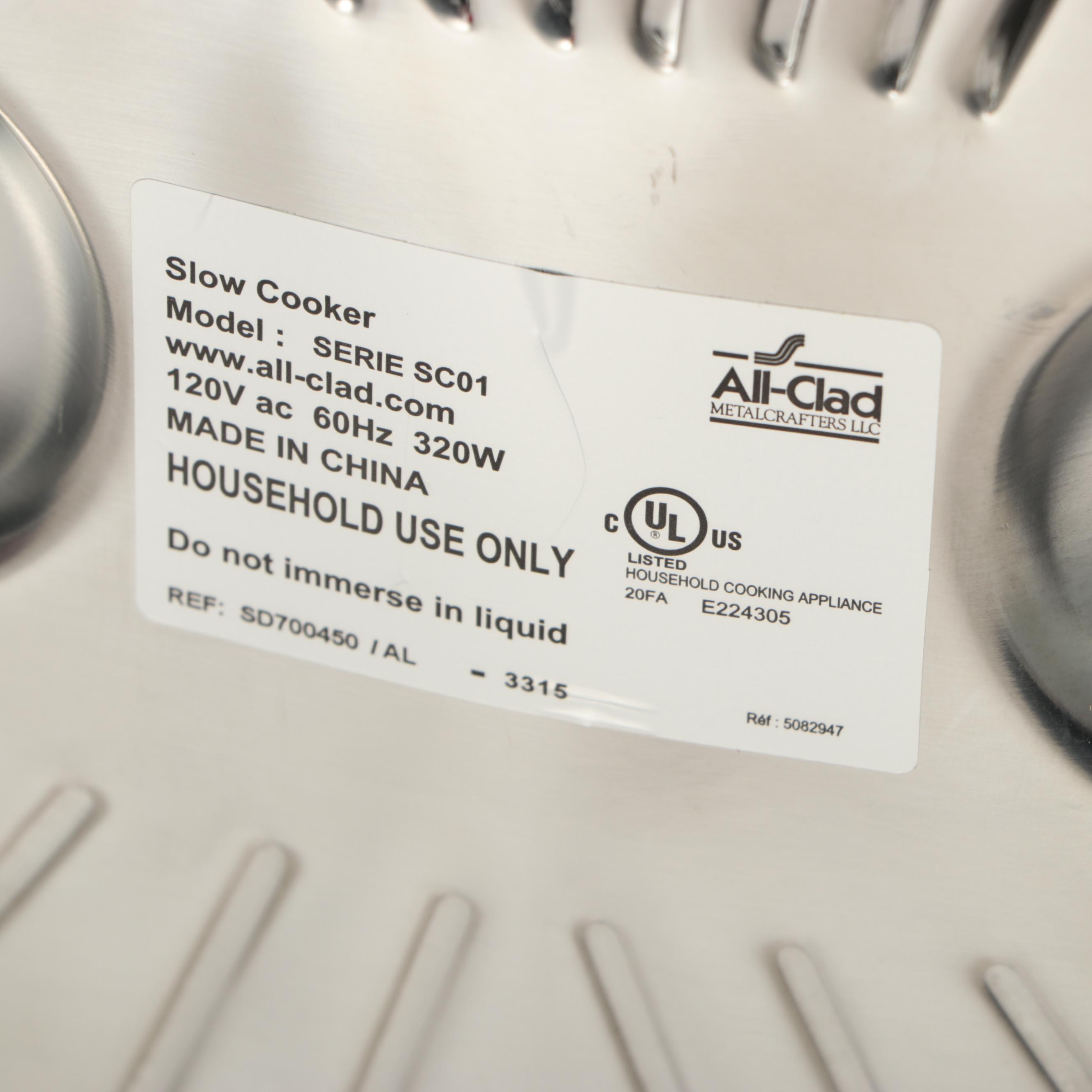 All-Clad Slow Cooker