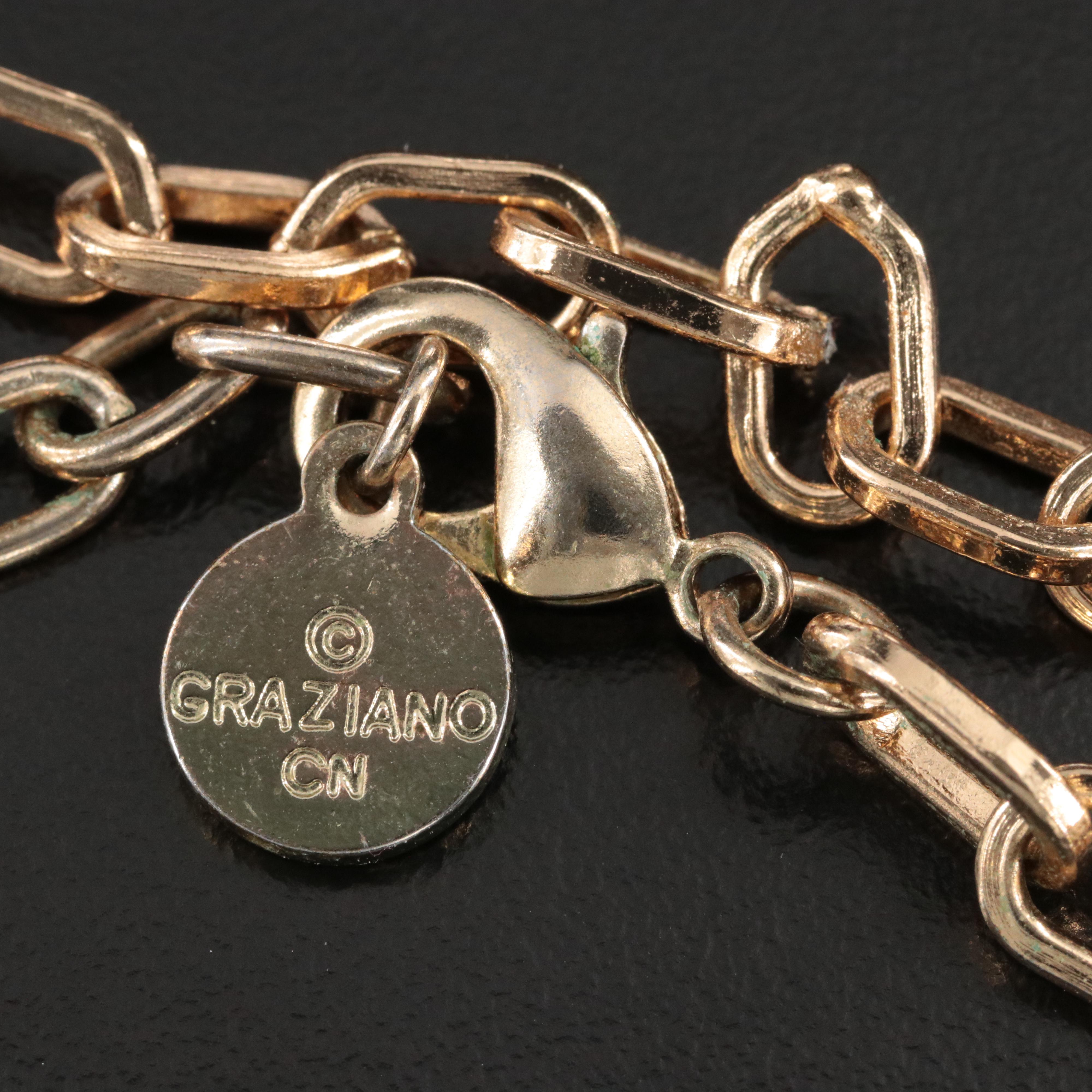 Graziano Crystal Beetle Converter Pendant Necklace