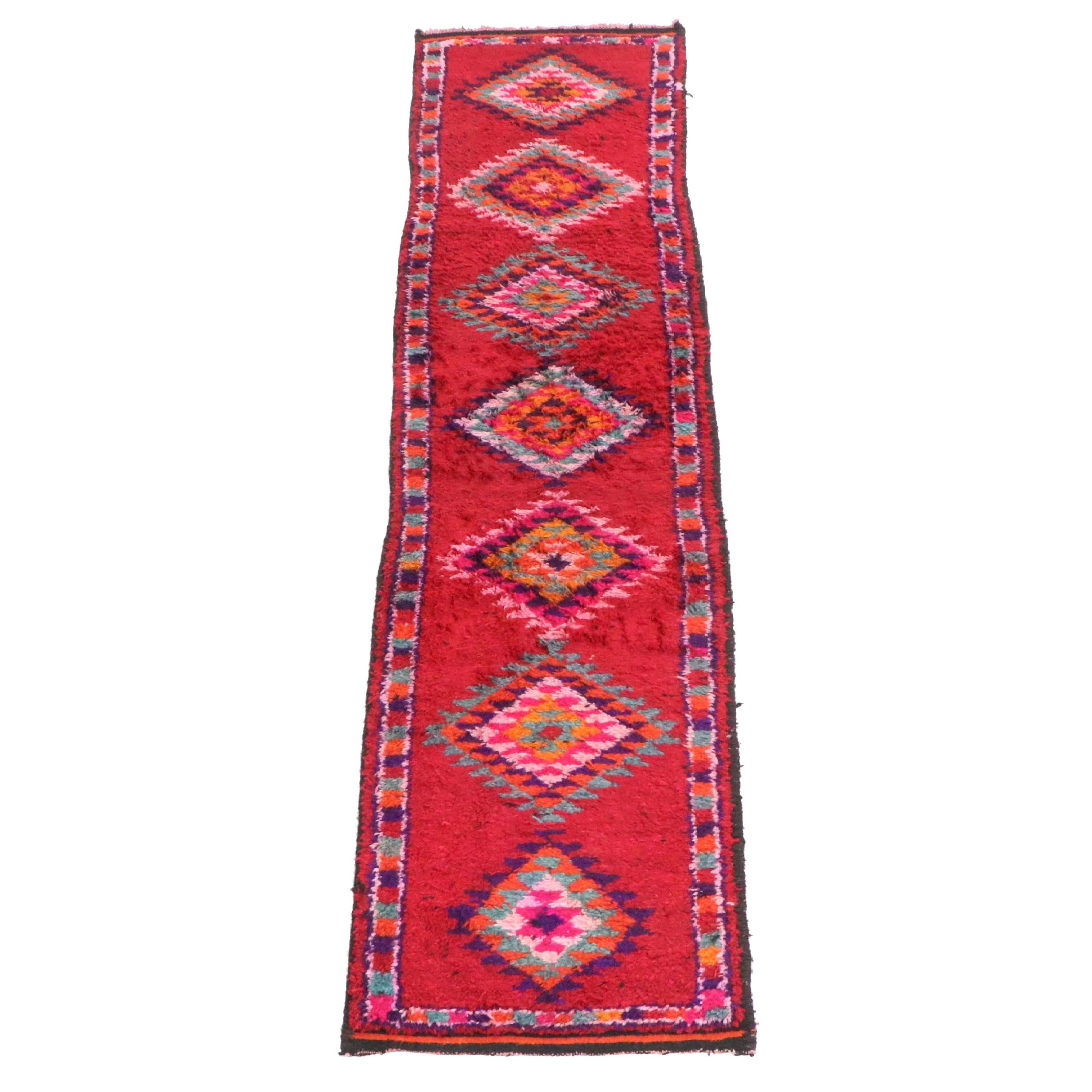 2'11 x 12'1 Hand-Knotted Turkish Village Carpet Runner
